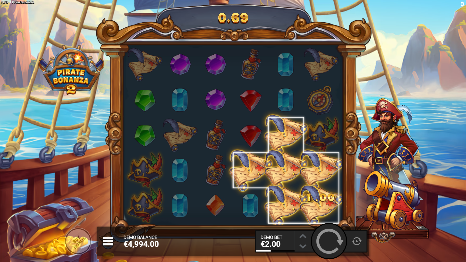 Form Clusters of 5 or More Matching Symbols to Win