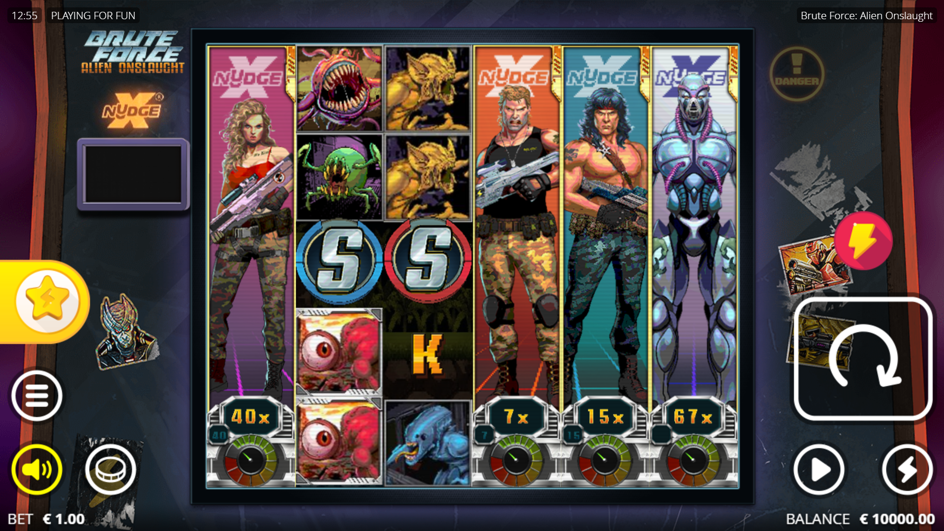 Brute Force Alien Onslaught Base Game Play