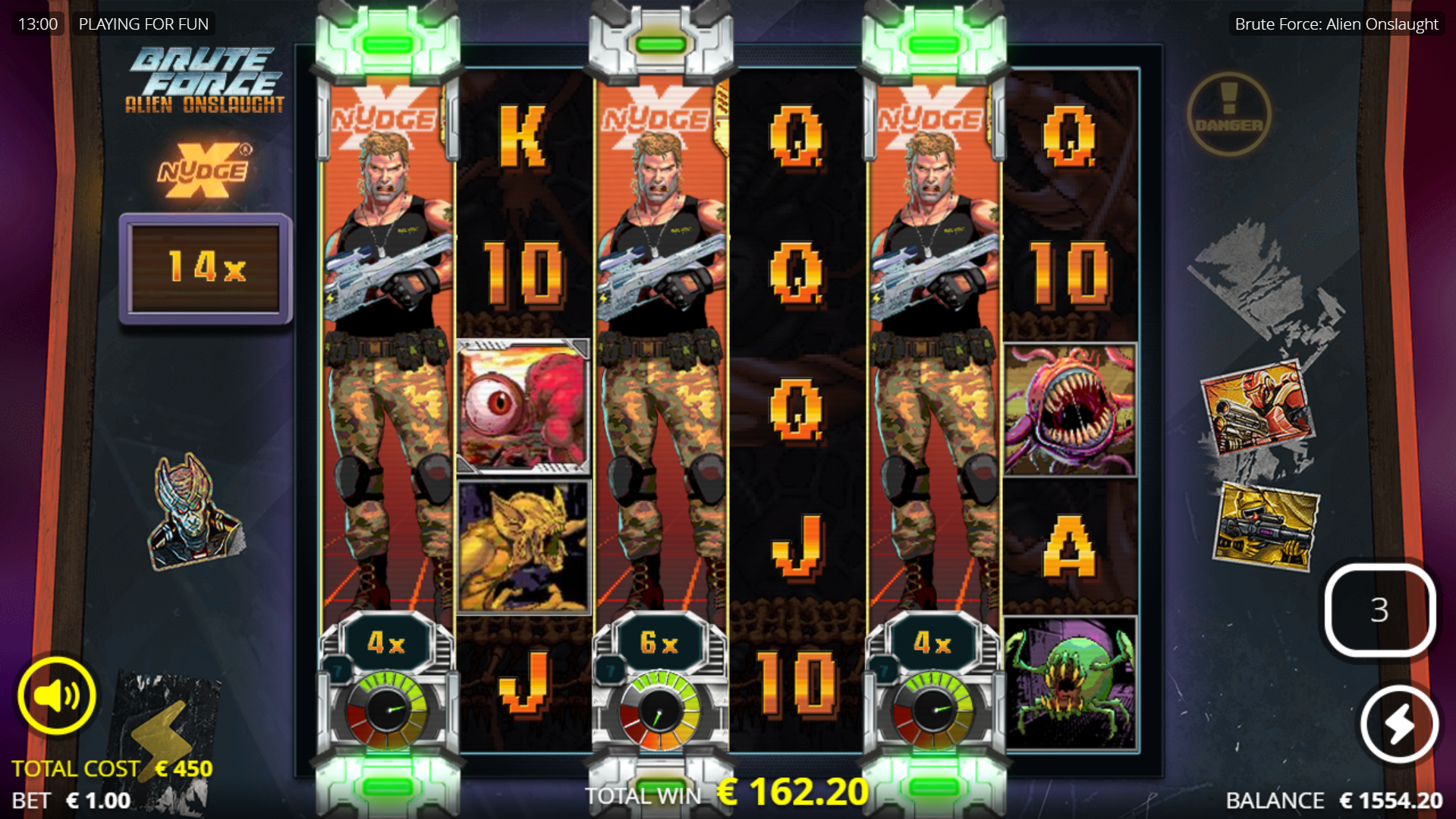 Each Bonus Round Includes Different Character xNudge Wilds, Able to Perform in Various Ways