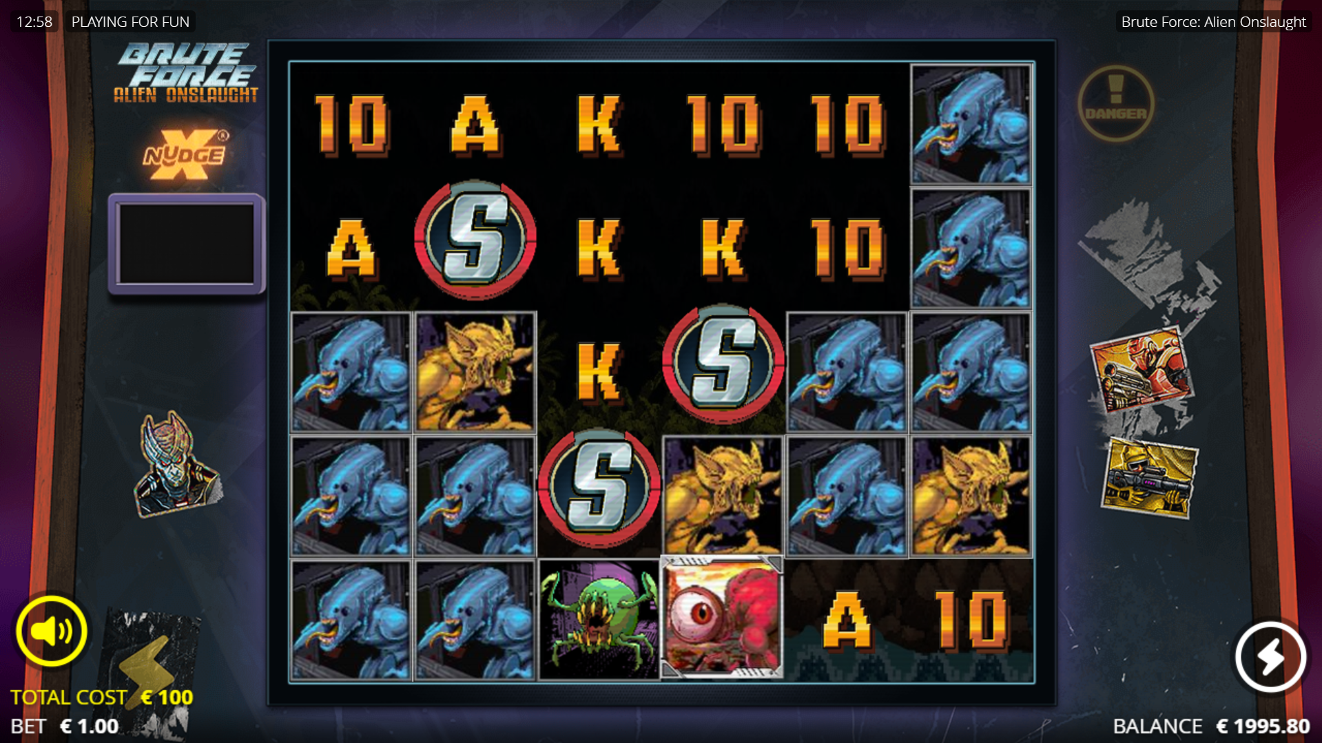 Trigger 5 Different Free Spins Bonus Rounds with Combinations of Coloured Scatters