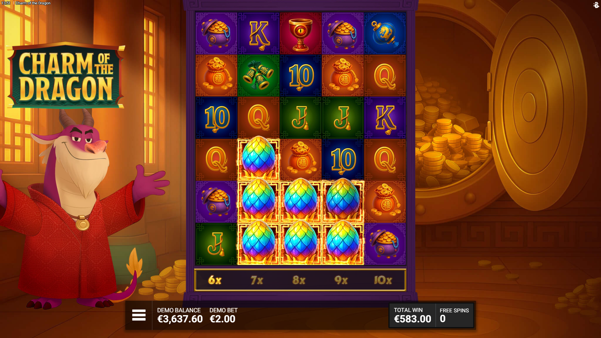 Charm of the Dragon free Spins Play