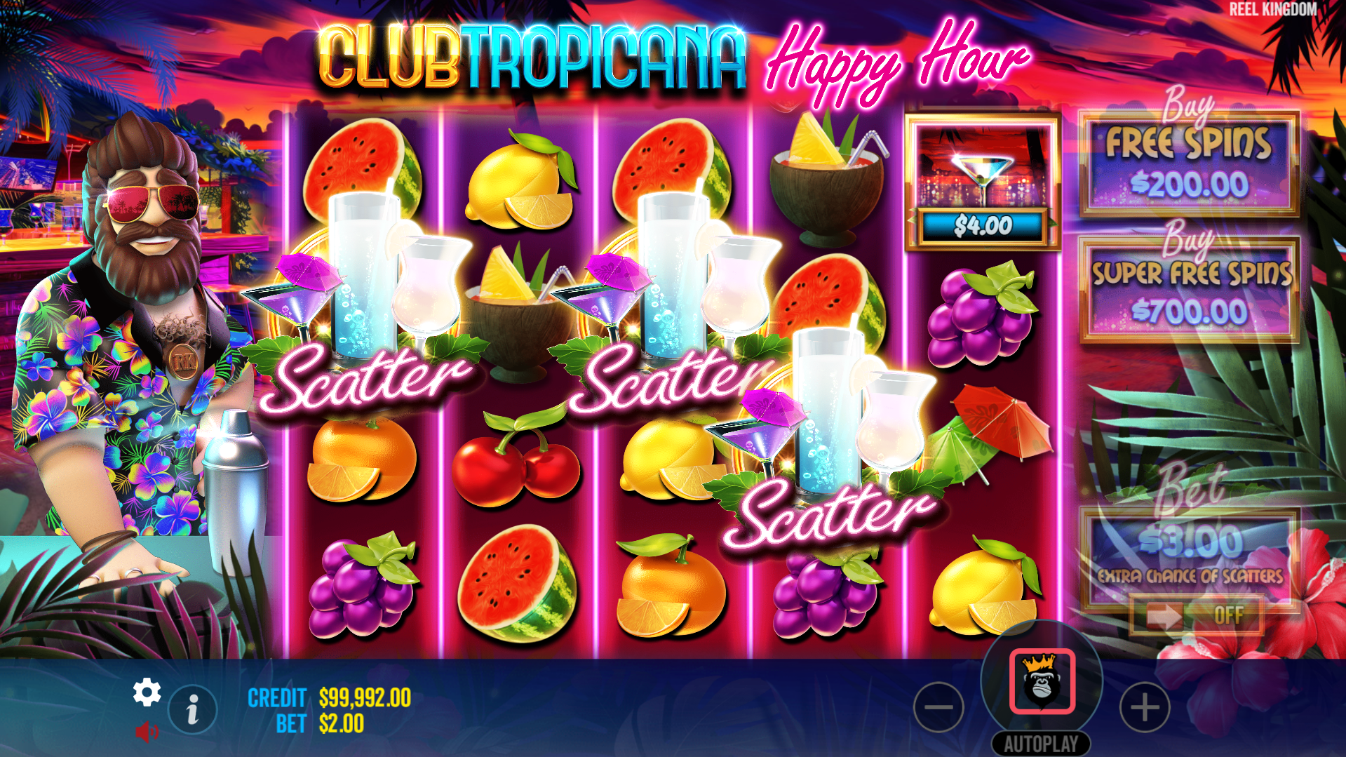 Land 3 or More Scatters to trigger the Free Spins Bonus with Modifier Awards