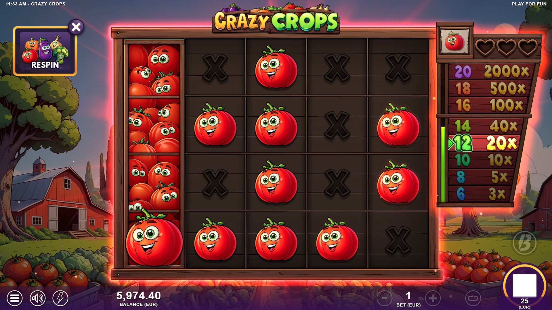 Lock in Symbols During Respins to Climb the Prize Meter for Bigger Wins