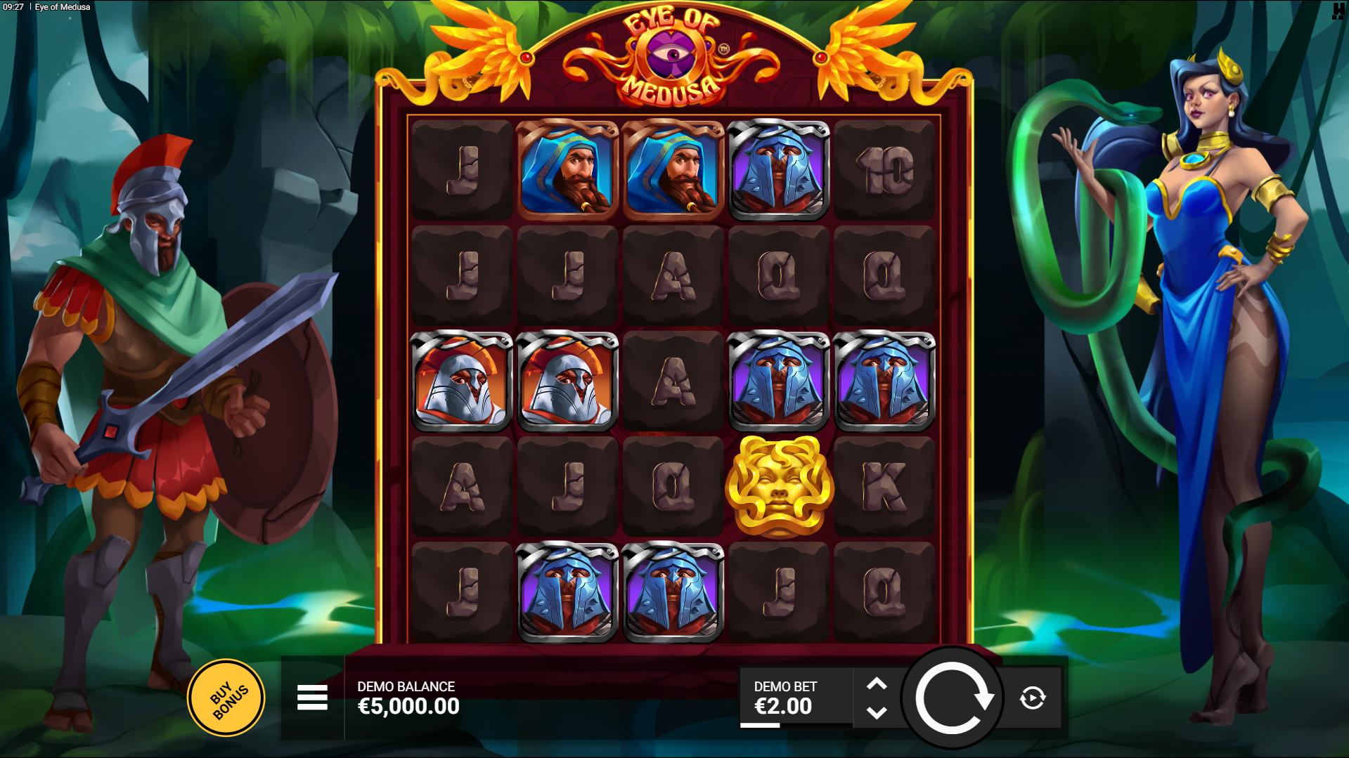 Eye of Medusa Base Game Play