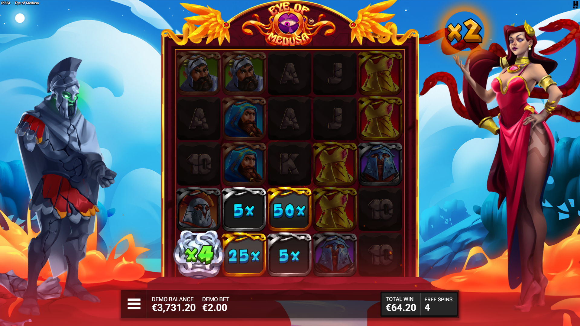 Trigger Gorgon's Gold Free Spins and Activate a Minimum Medusa Multiplier