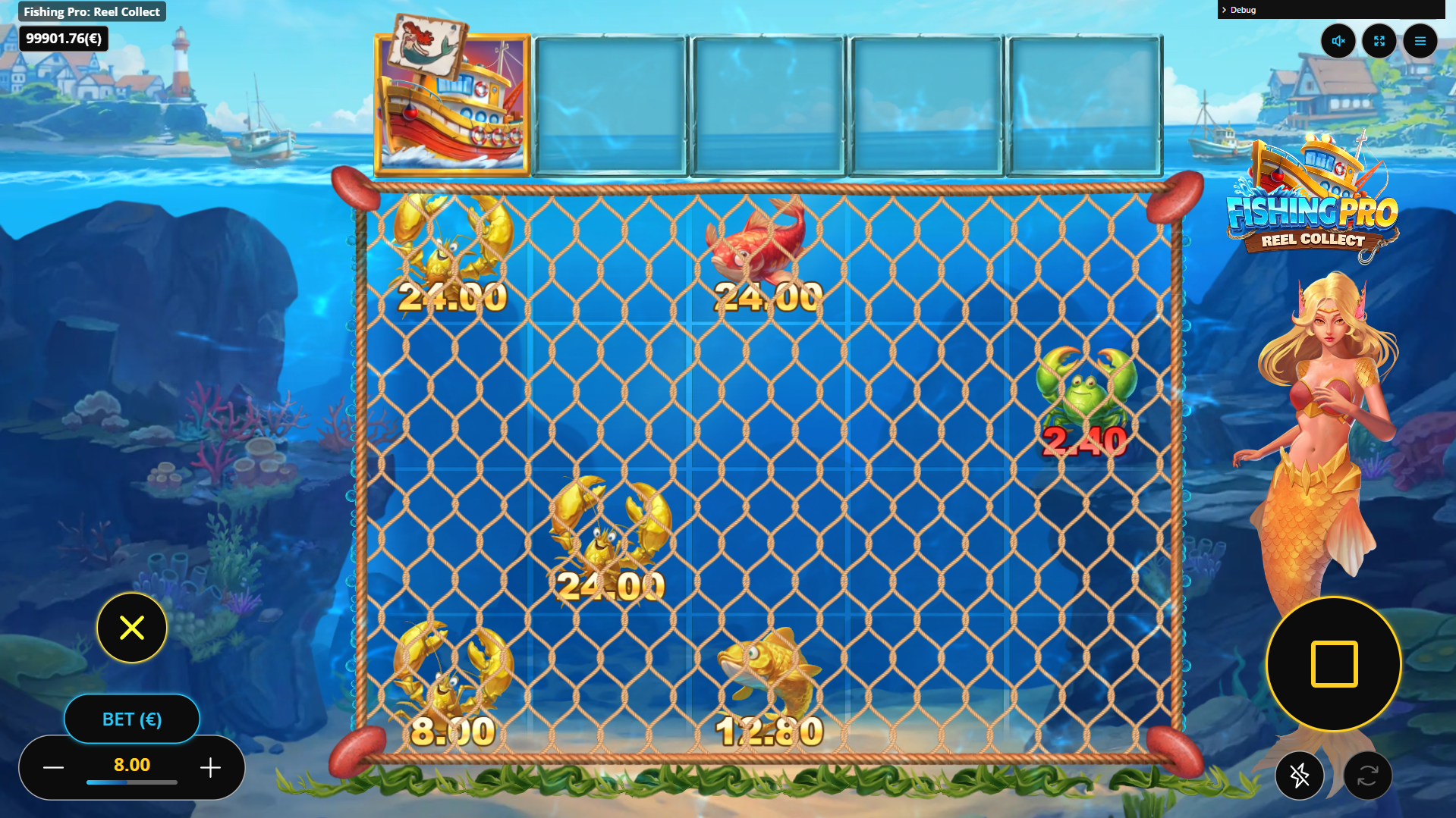 Trawlers Landing in the Collector Reel Collects all Prize Symbols Visible on the Reels