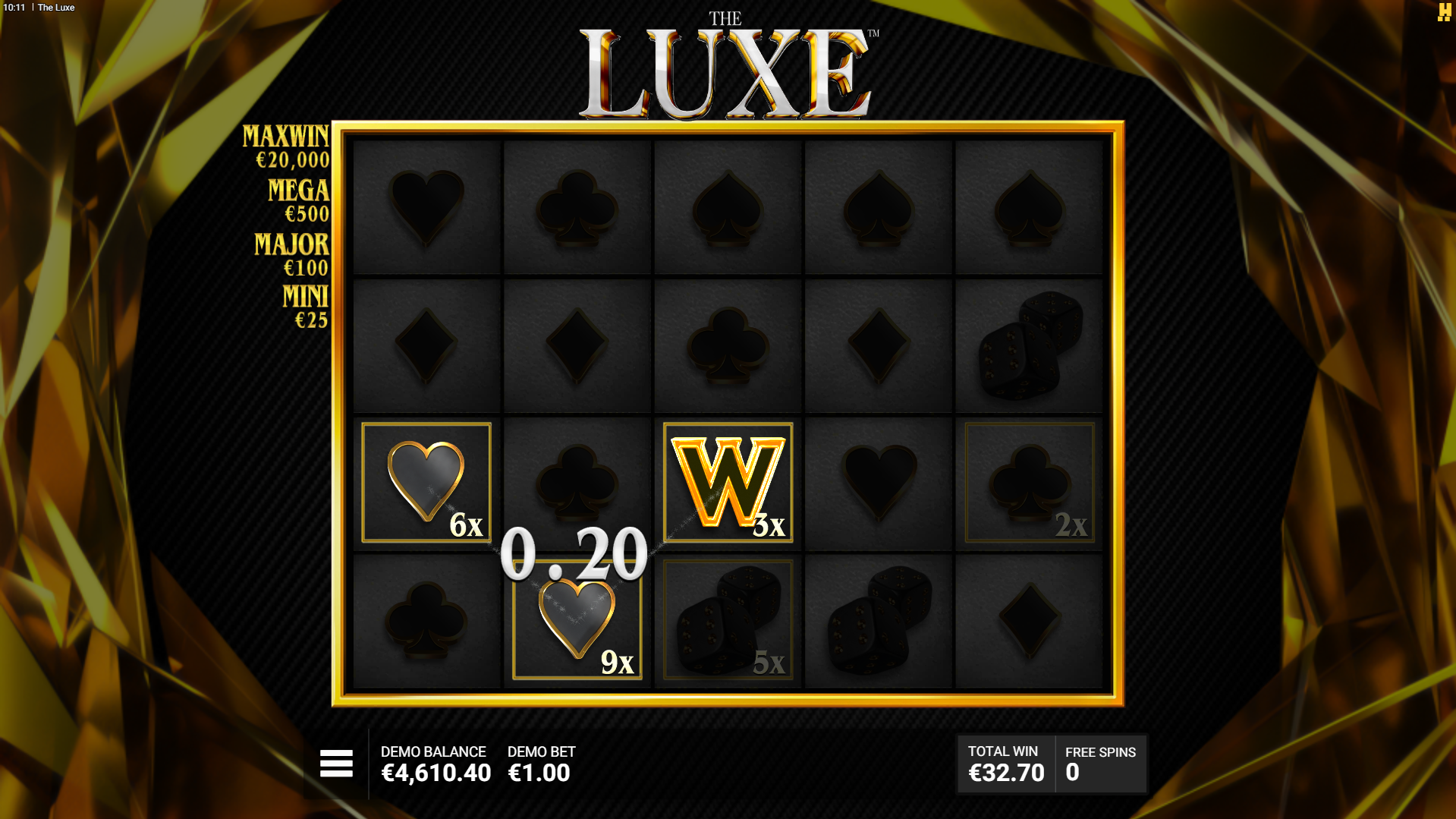 All Golden Framed Positions Become Sticky During Free Spins, Holding in Place Throughout the Round