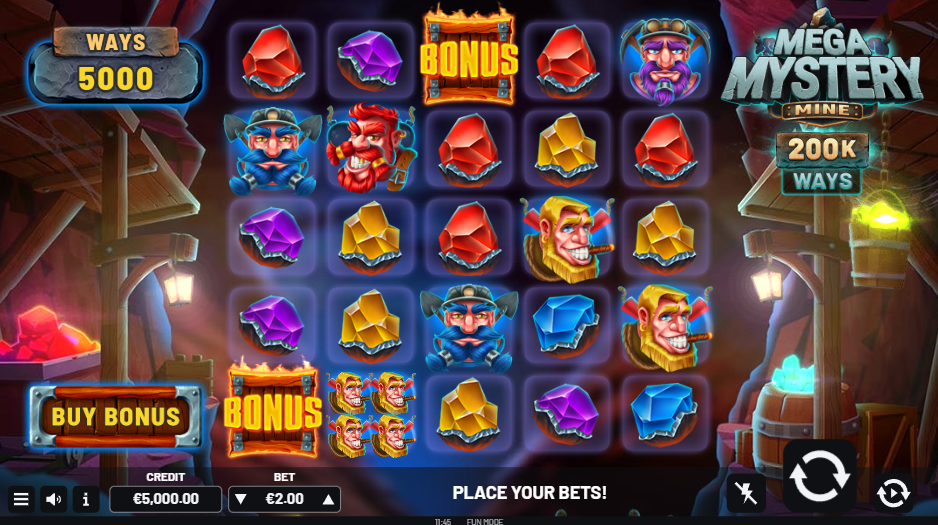 Mega Mystery Mining Base Game Play