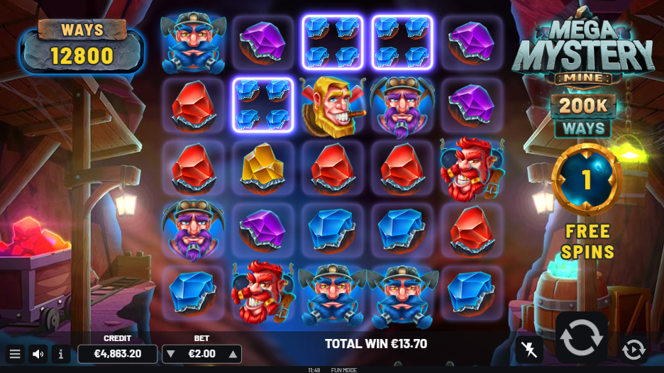 During Free Spins, All Mystery Split Symbols Stick in Position Throughout the Feature