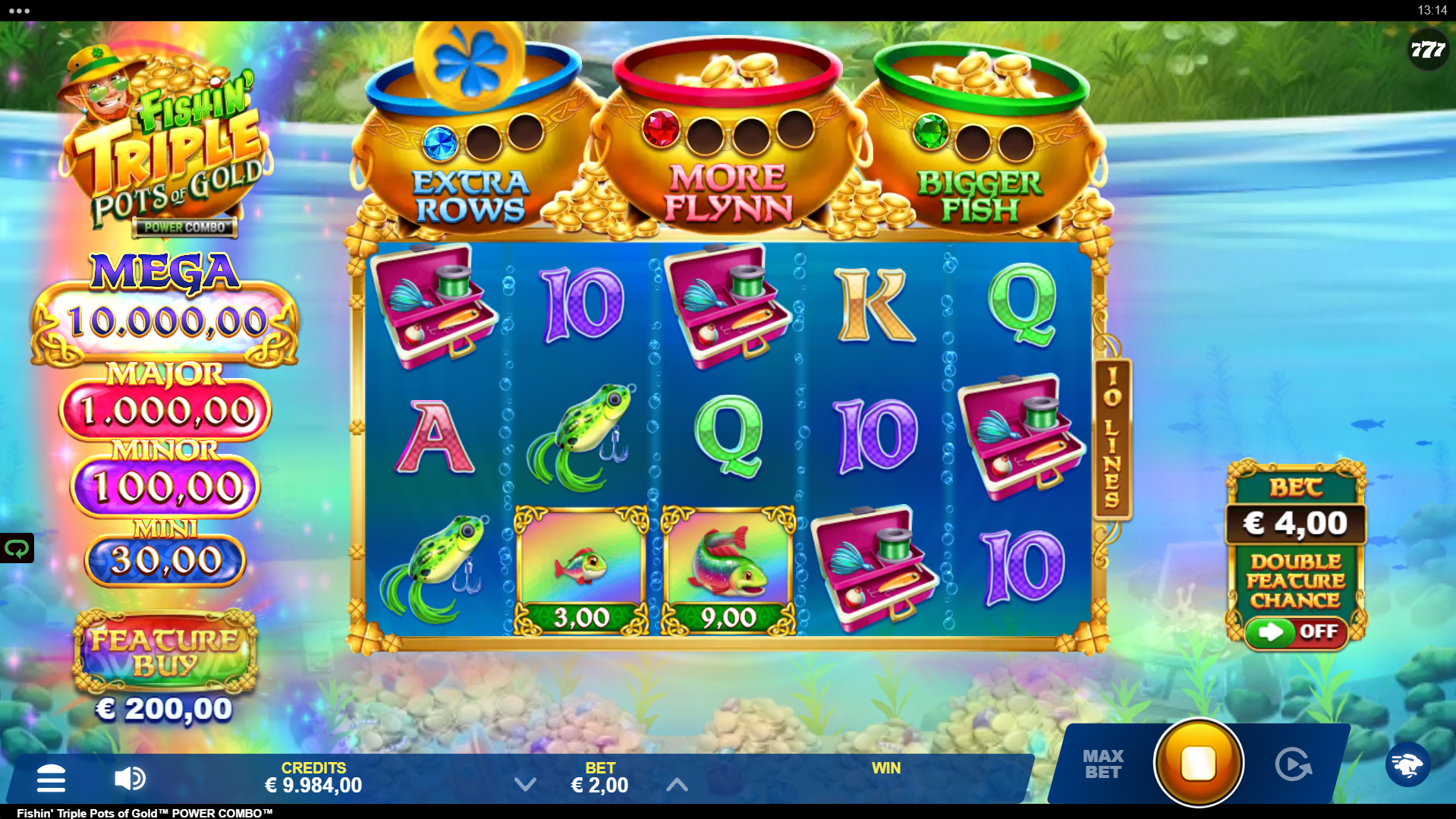 Collect Feature Coins and Tokens into the Pots for Free Spin Trigger Opportunities and Enhancements