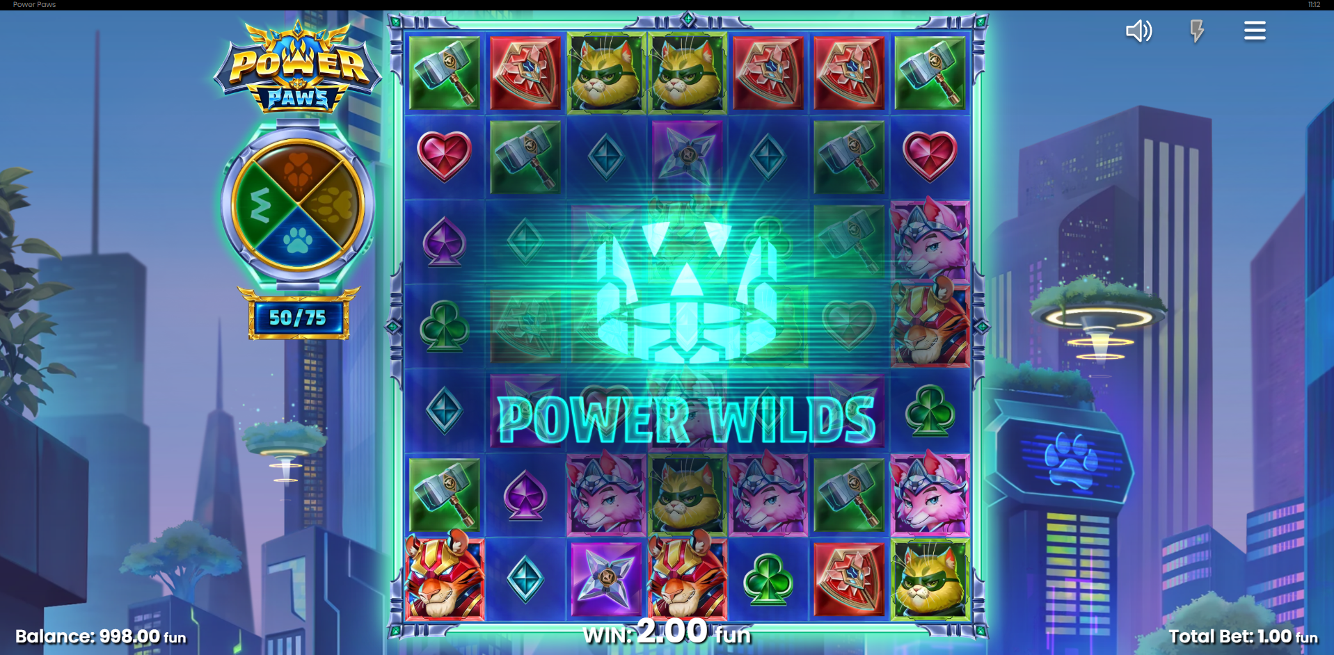 Reaching a New Level Activates a Power Feature to Enhance a Game Round