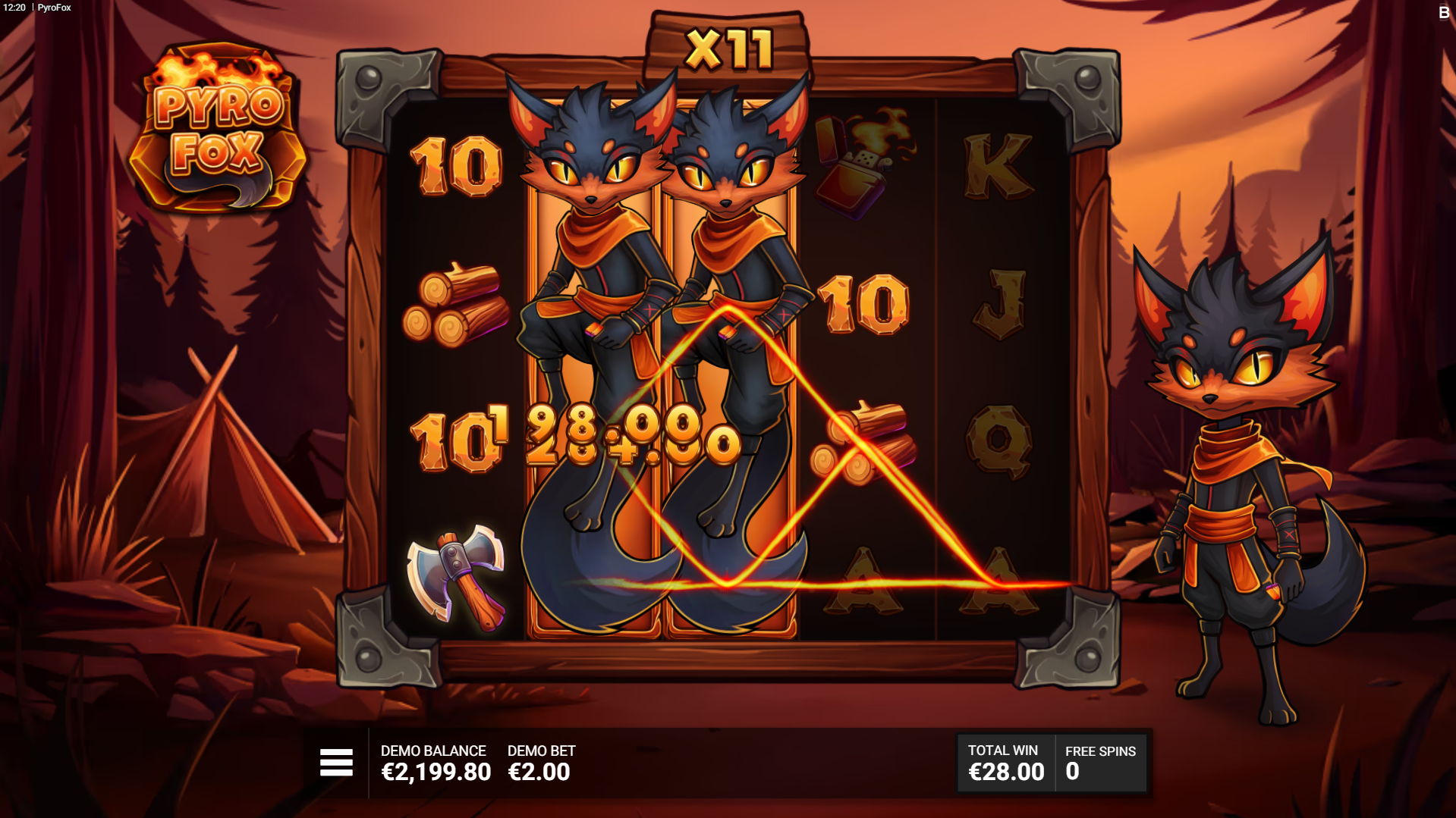 Flame Fox's Frenzy Free Spins Includes a Persistent Global Multiplier with Increased Chances of Landing Wild and Pyro Symbols