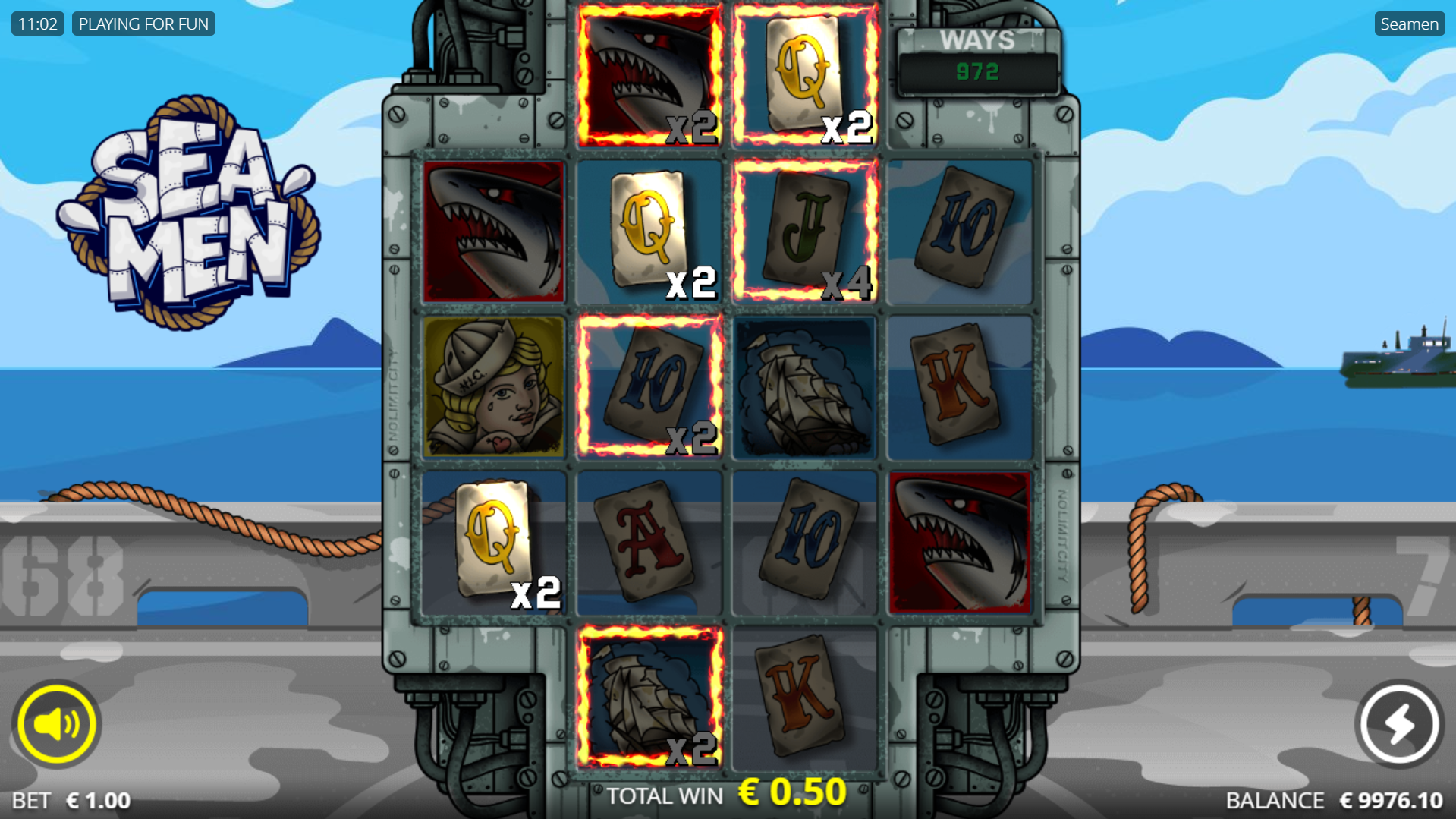 Seamen Offers Players 225 Ways to Win