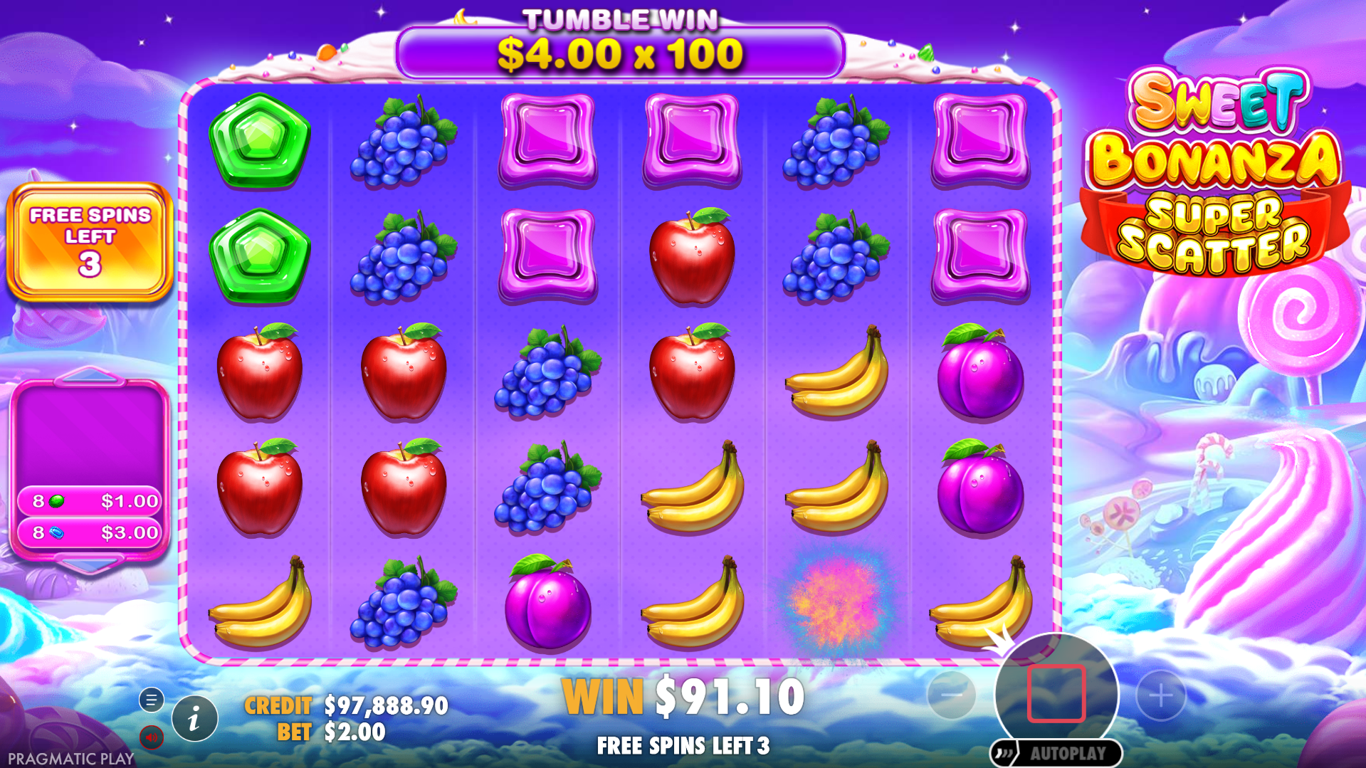 During Free Spins, Multiplier Symbols May Land up to a Maximum of 100x