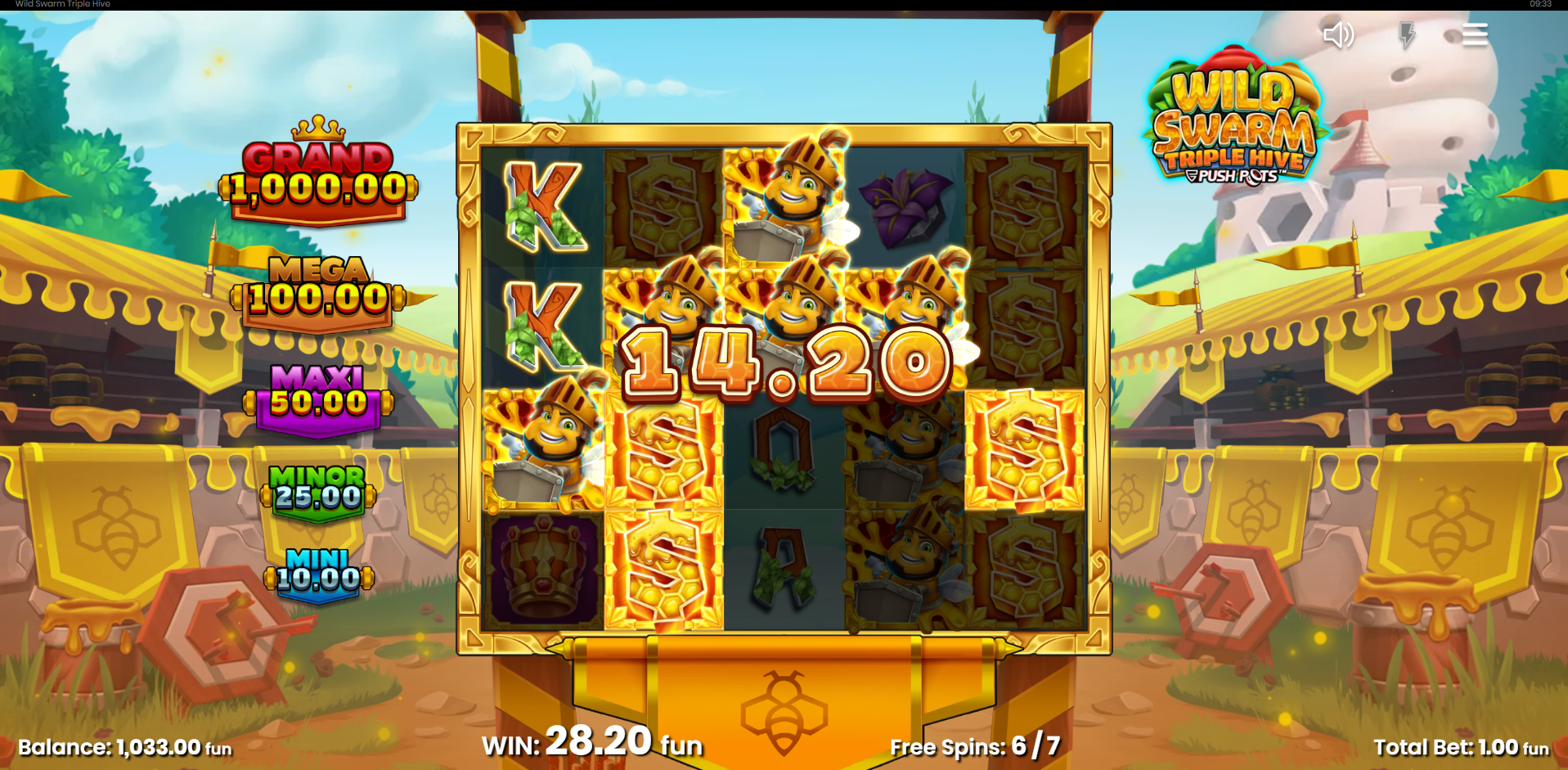 During Free Spins, All Wild Symbols Become Sticky