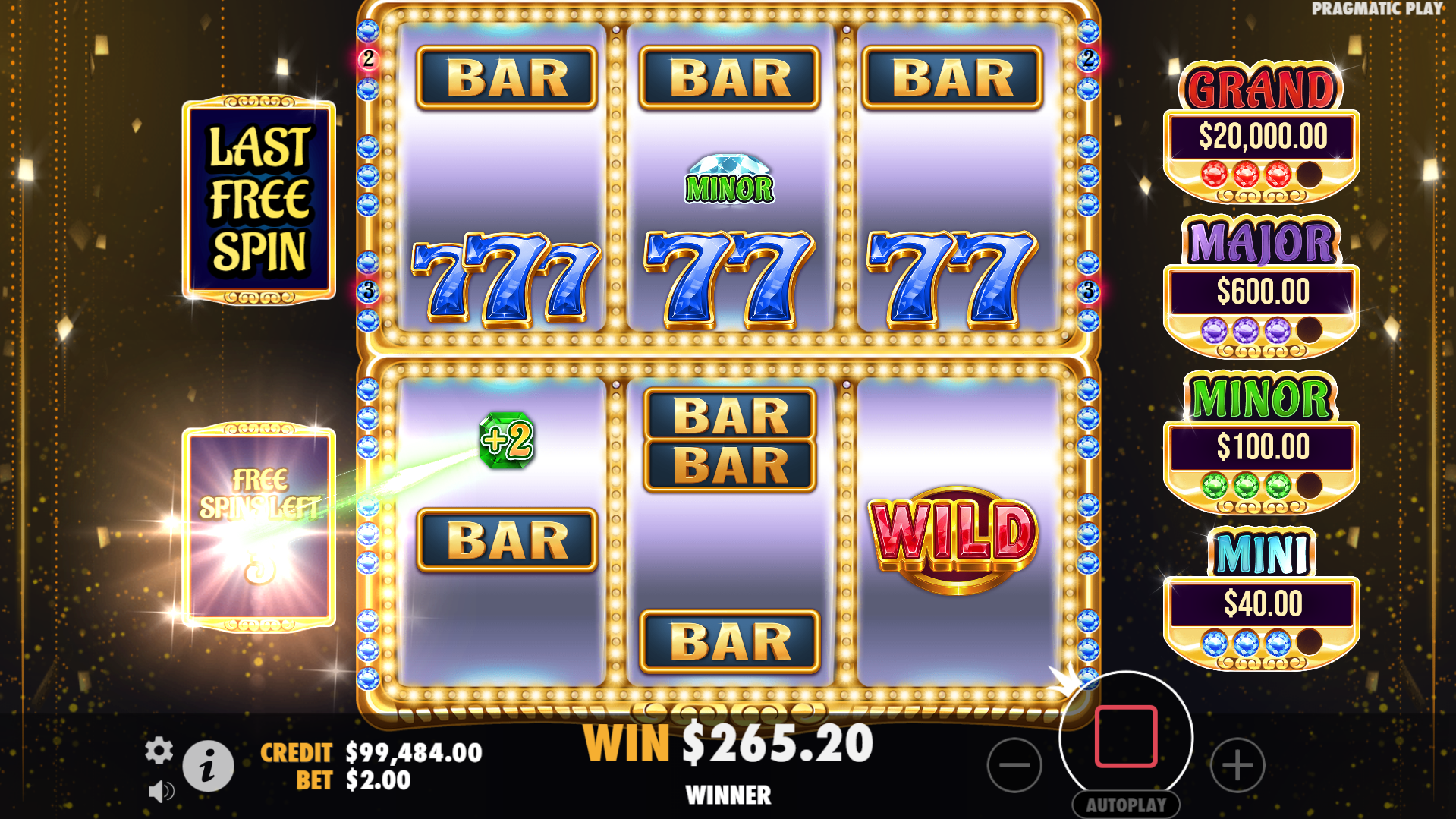 Gem Trio Free Spins Play