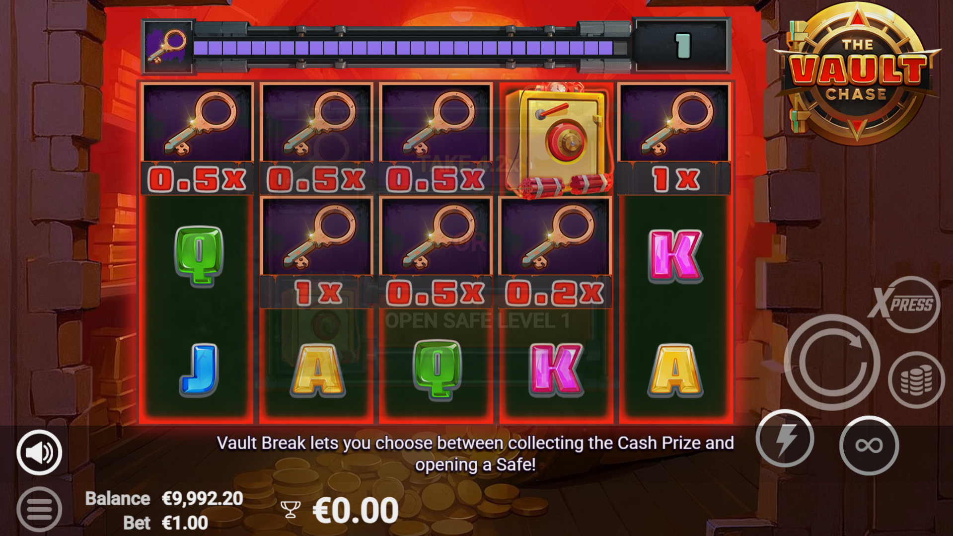 Landing a Safe Alongside 5 or More Key Symbols Awards the Choice of Prize Collections