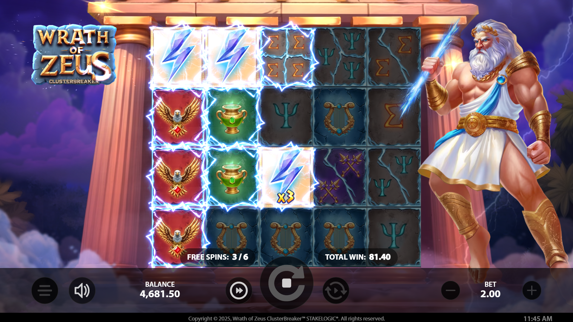 Wild Symbols Become Active During Free Spins, With Multipliers up to x10