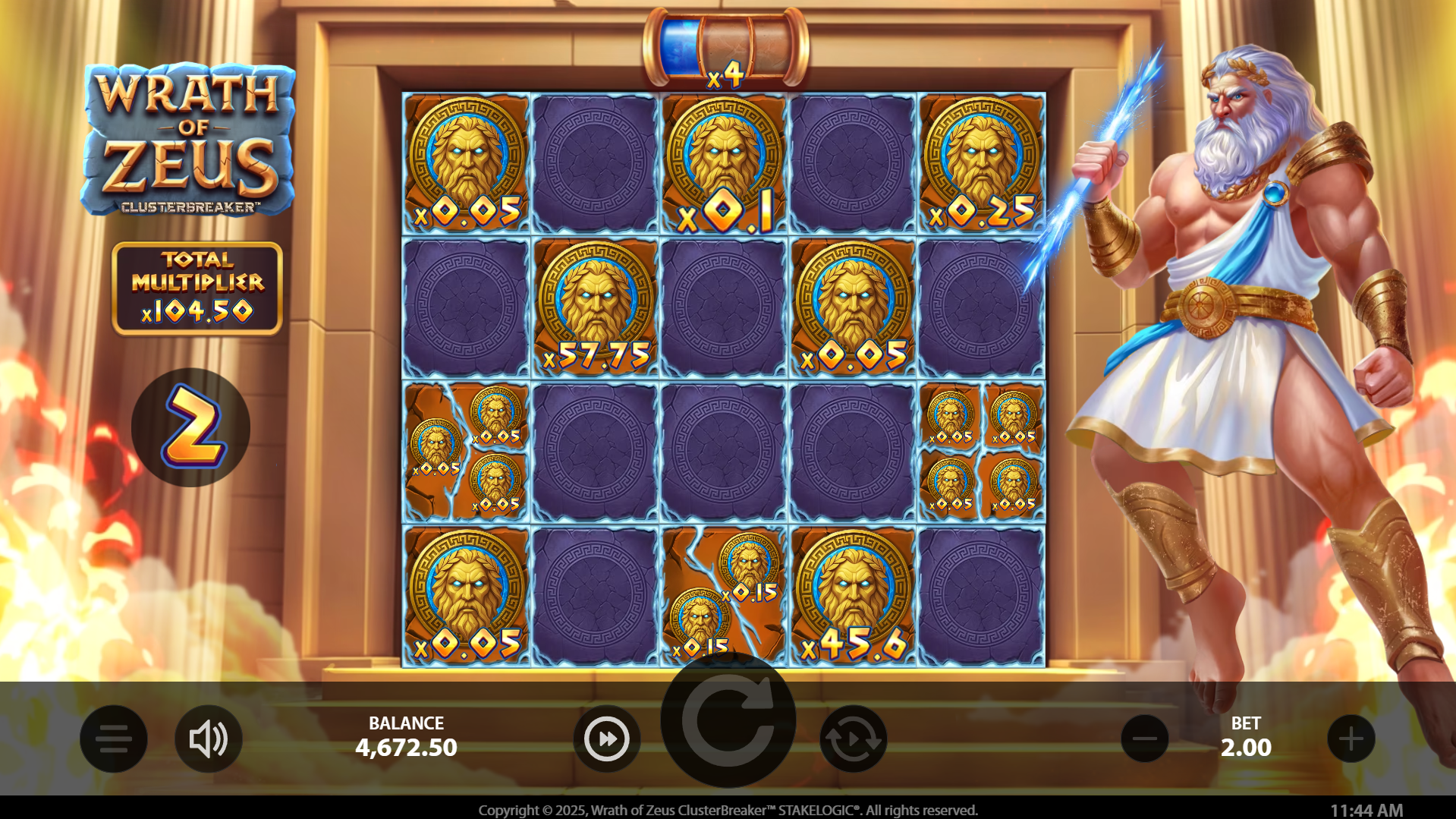 Merge Coins and Upgrade Multipliers During the Hold 'N' Win Bonus for Bigger Returns