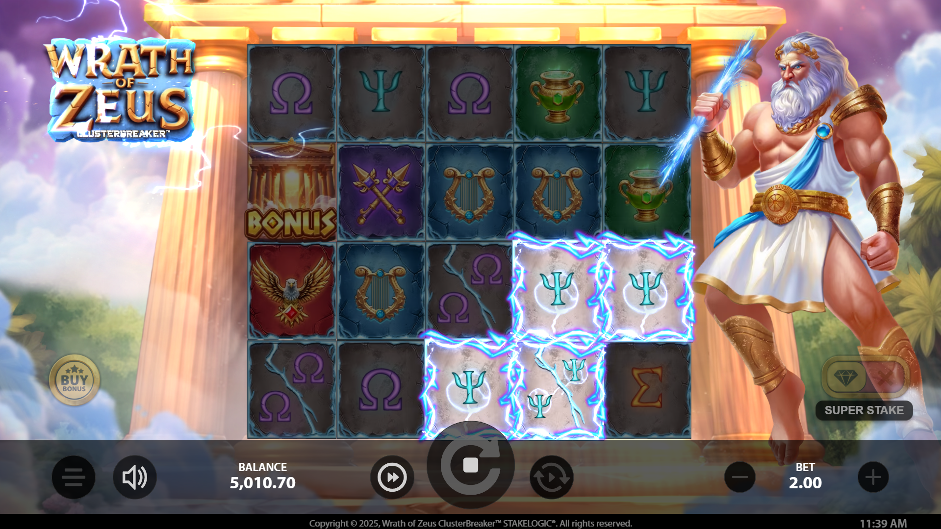 Form Clusters of 5 or More Matching Symbols to Win