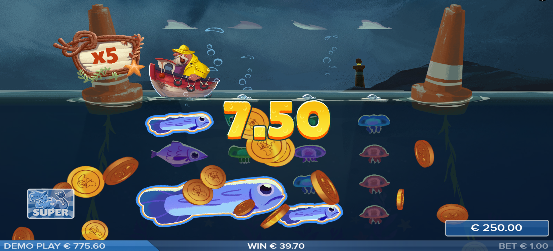 Fish and Bird Super Bonus Game