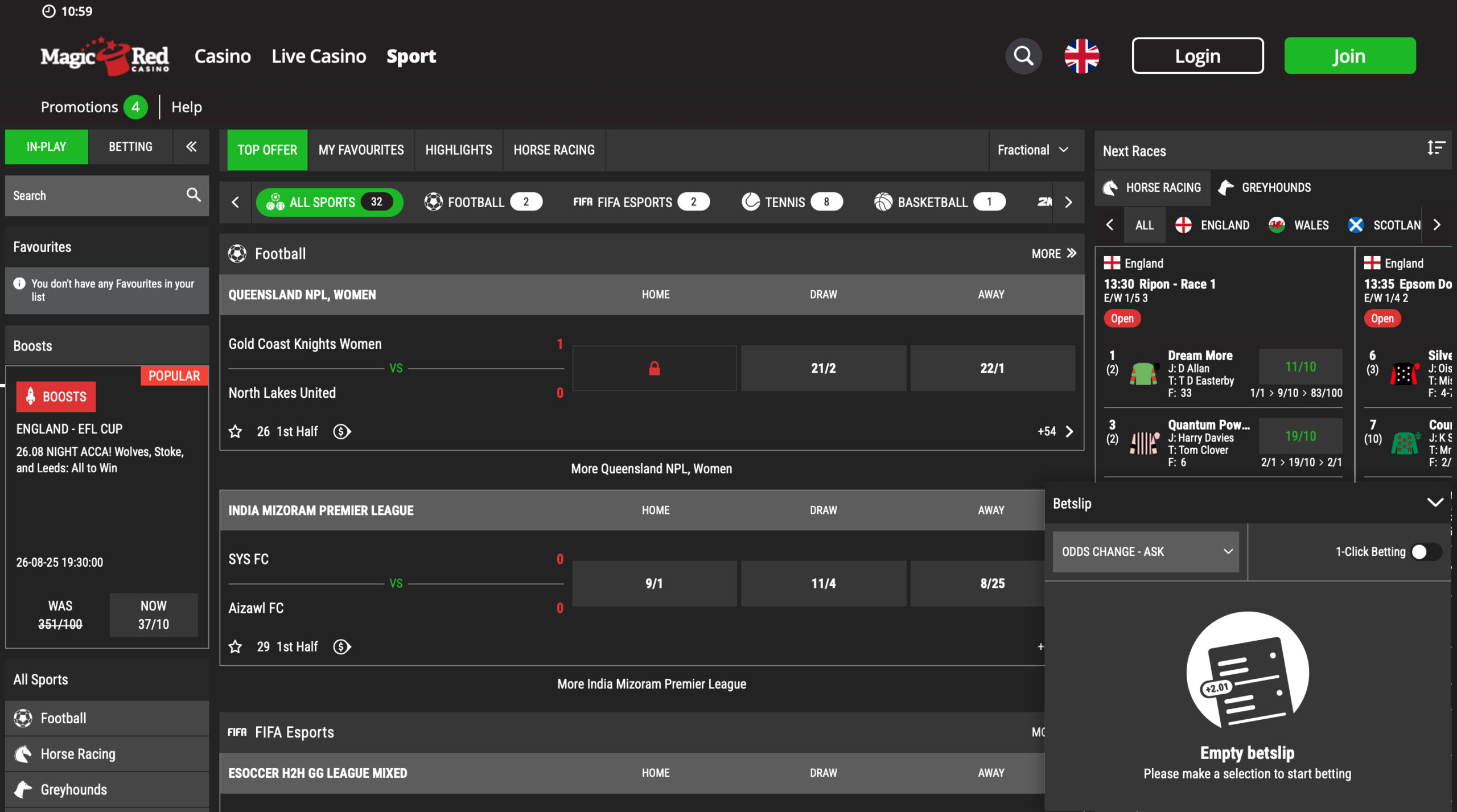 Magic Red Sportsbook
