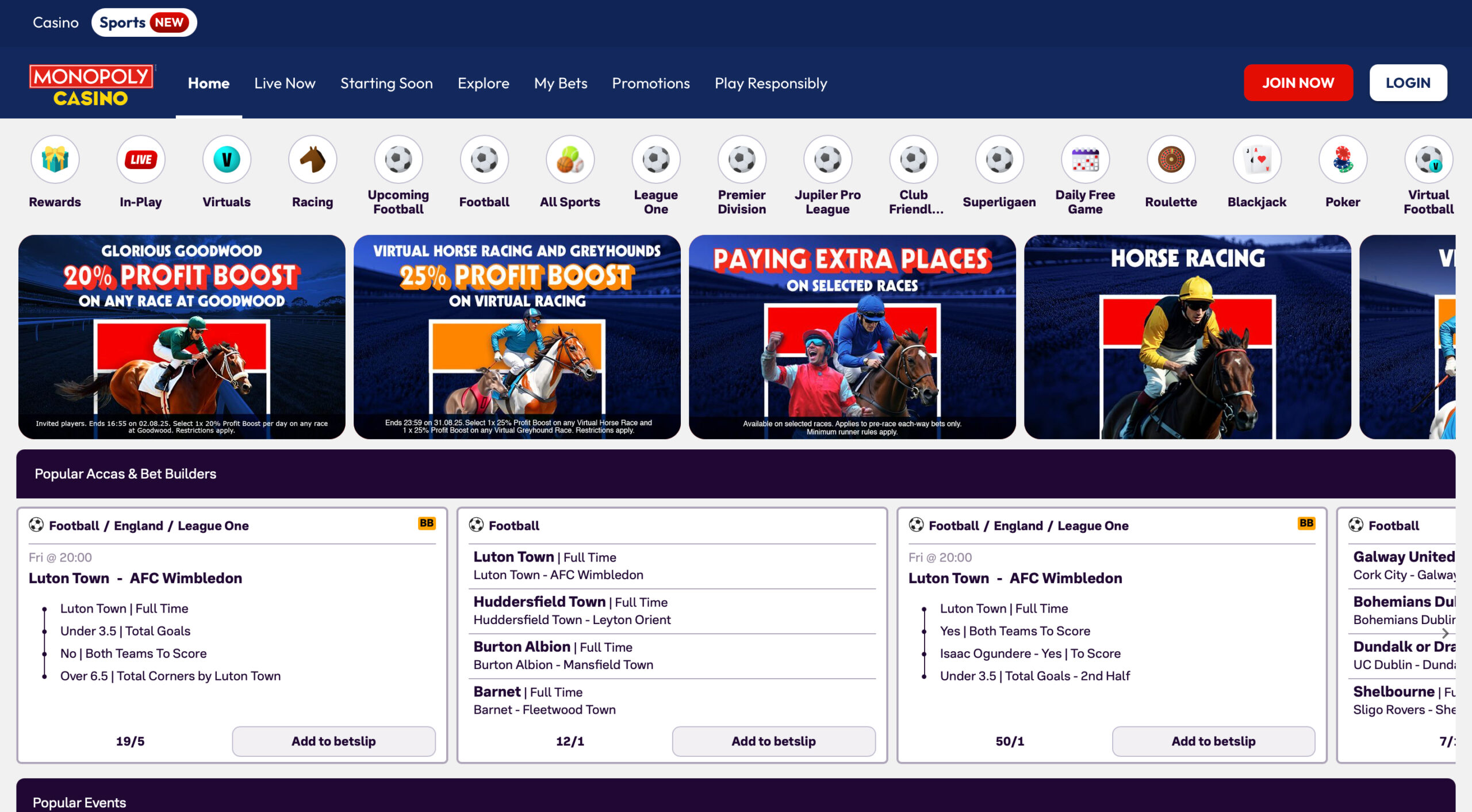 Monopoly Casino Sportsbook