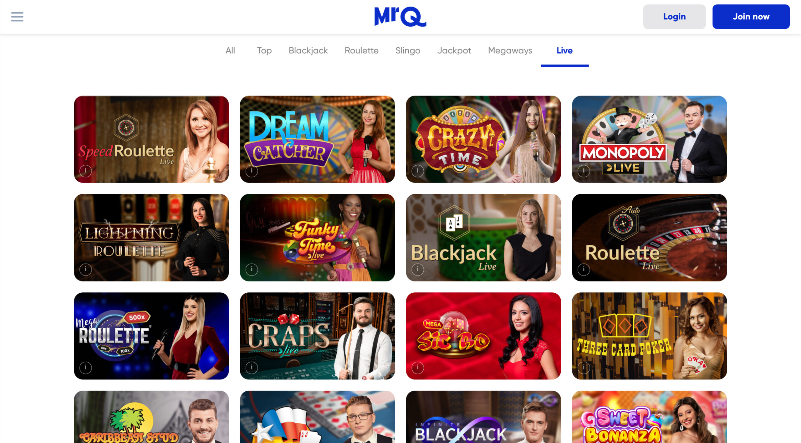 MrQ Live Casino