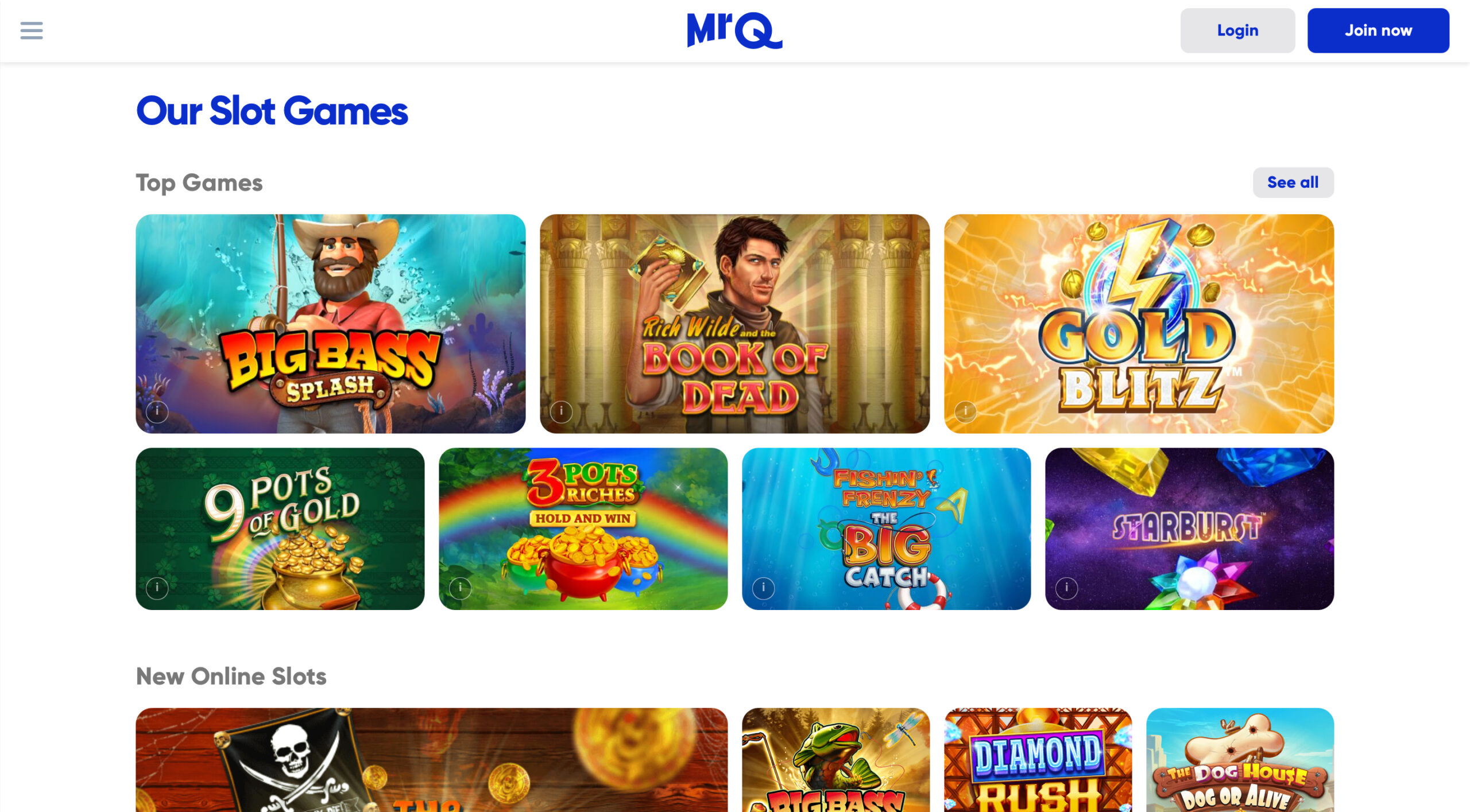 MrQ Slot Selection