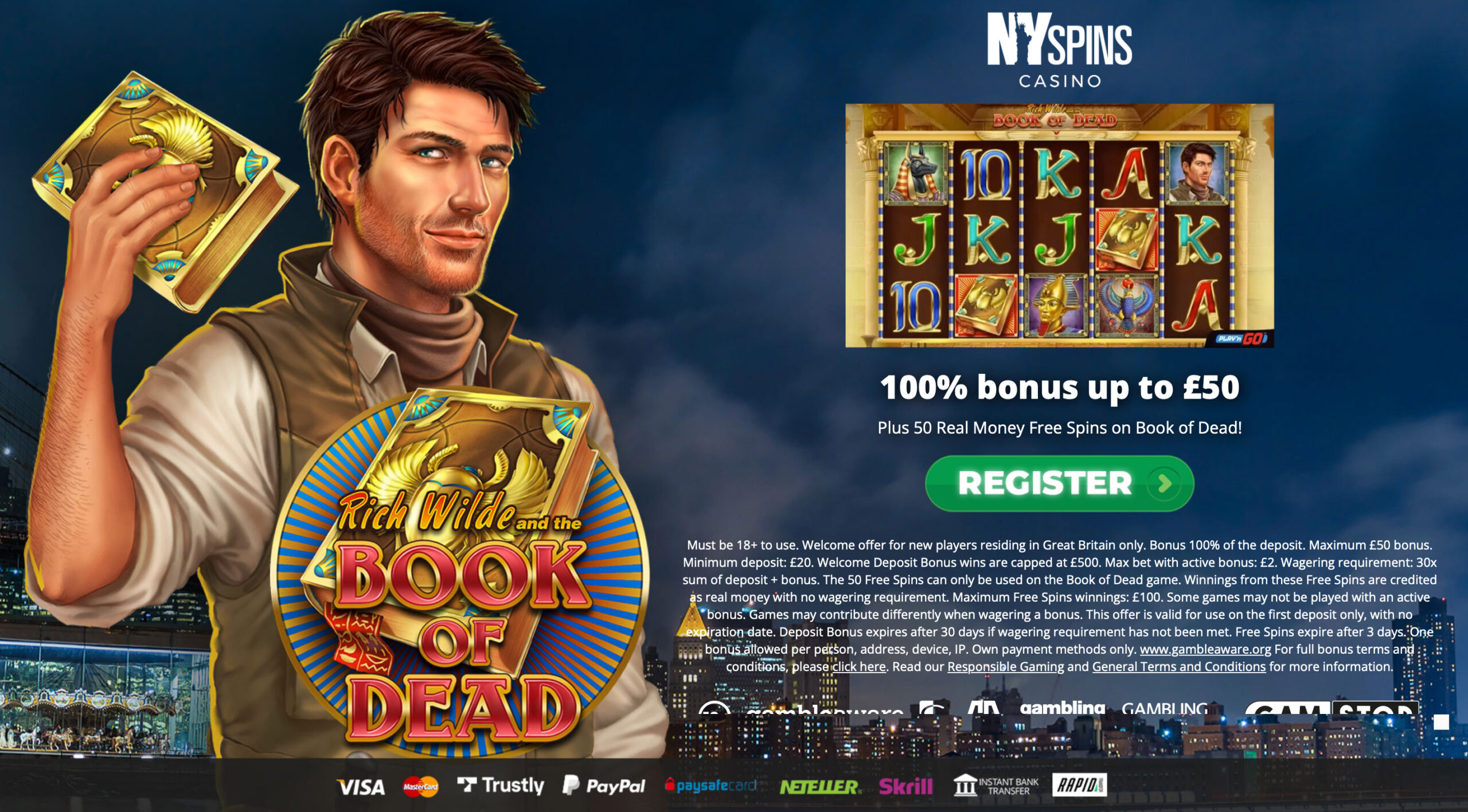 NYSpins Welcome Bonus