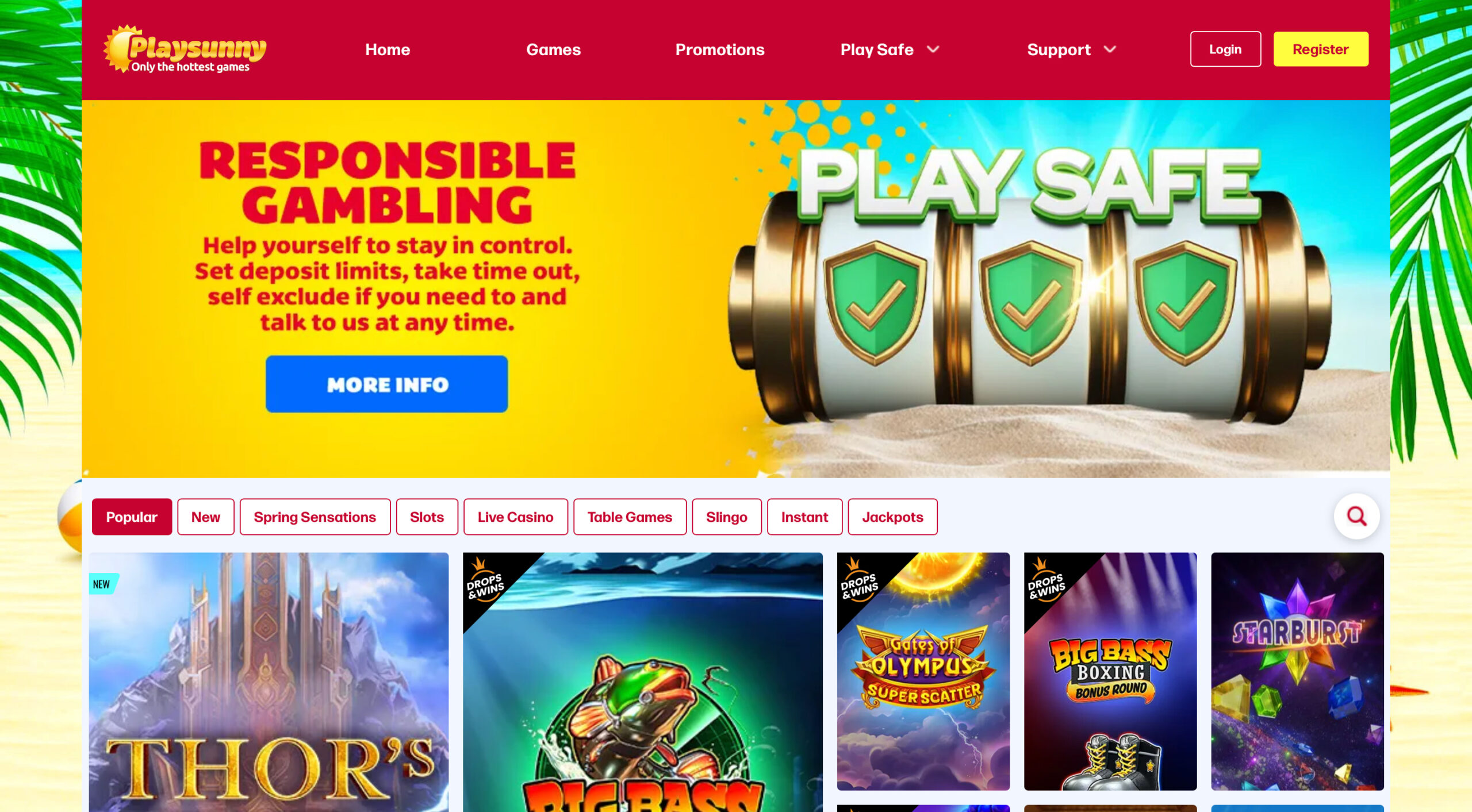 PlaySunny Homepage