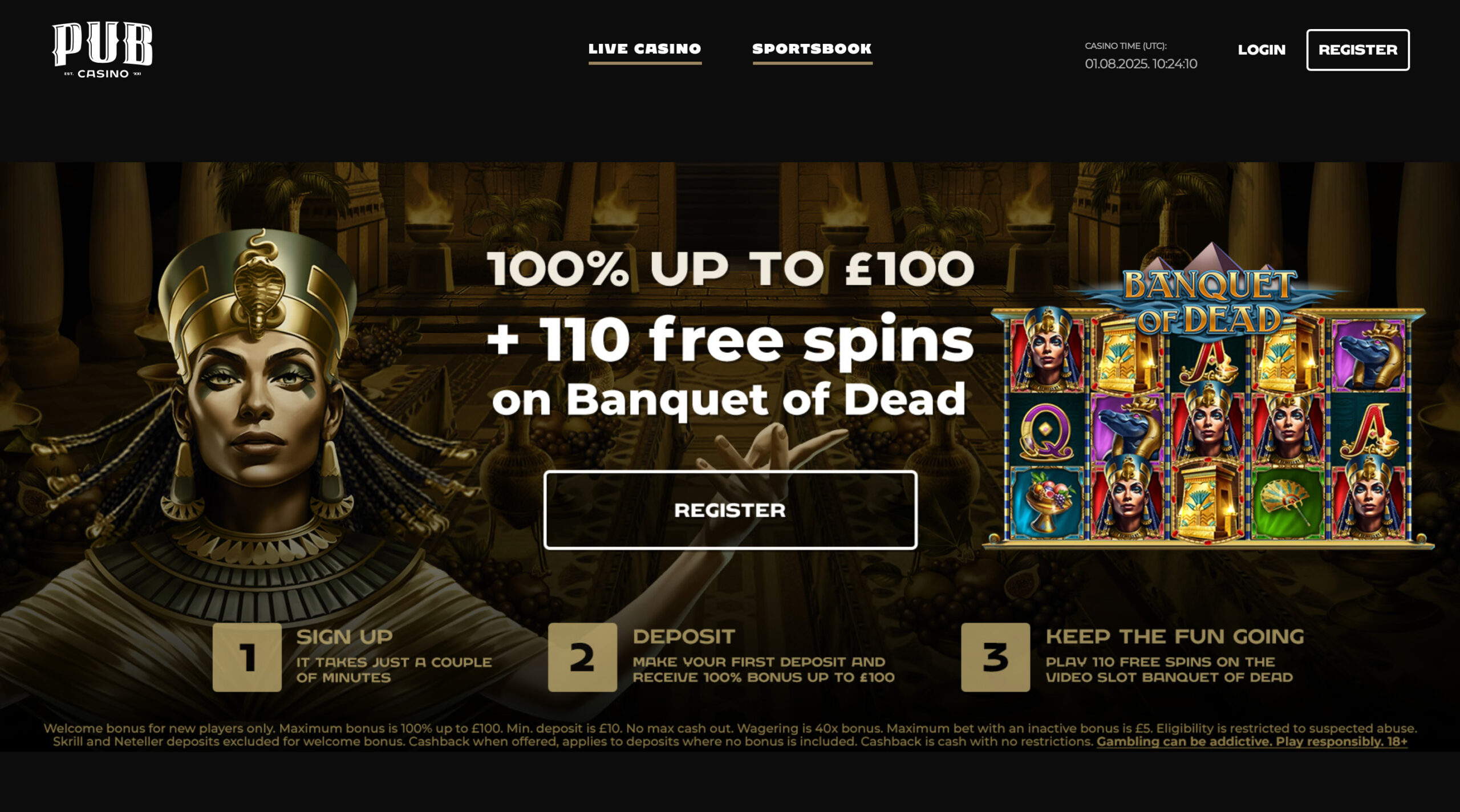 Pub Casino Welcome Bonus