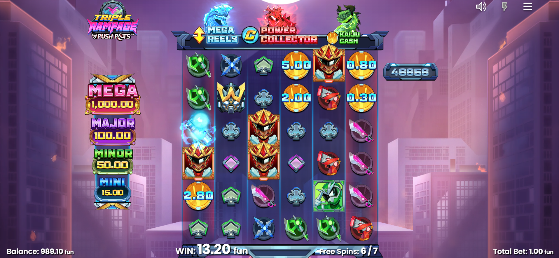 Triple Rampage Mega Reels Free Spins