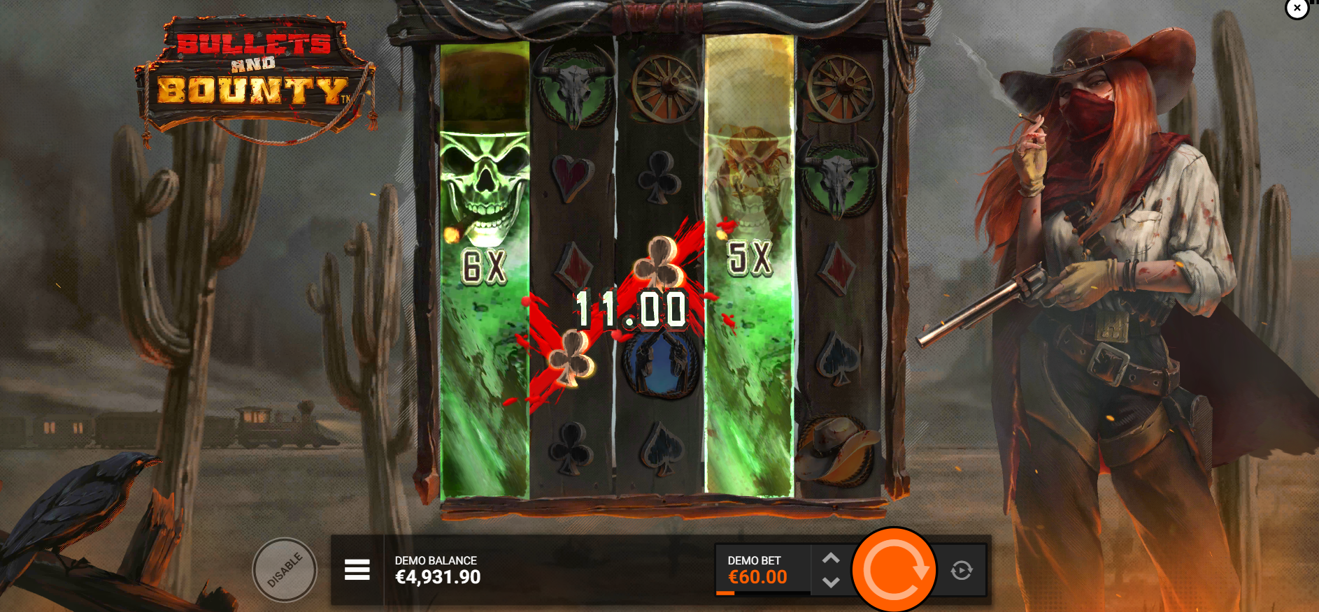 VS and Bounty VS Symbols Apply a Multplier Between 2x and 100x Your Bet to Winning Combinations