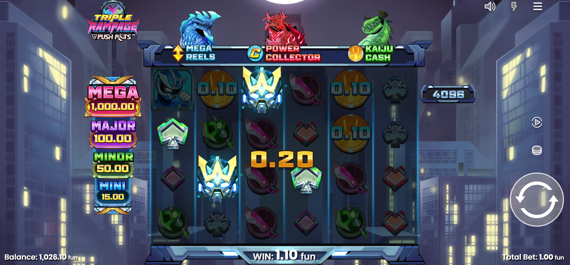 Wins are Guaranteed When 3 or More Symbols Appear on Reels 1-6