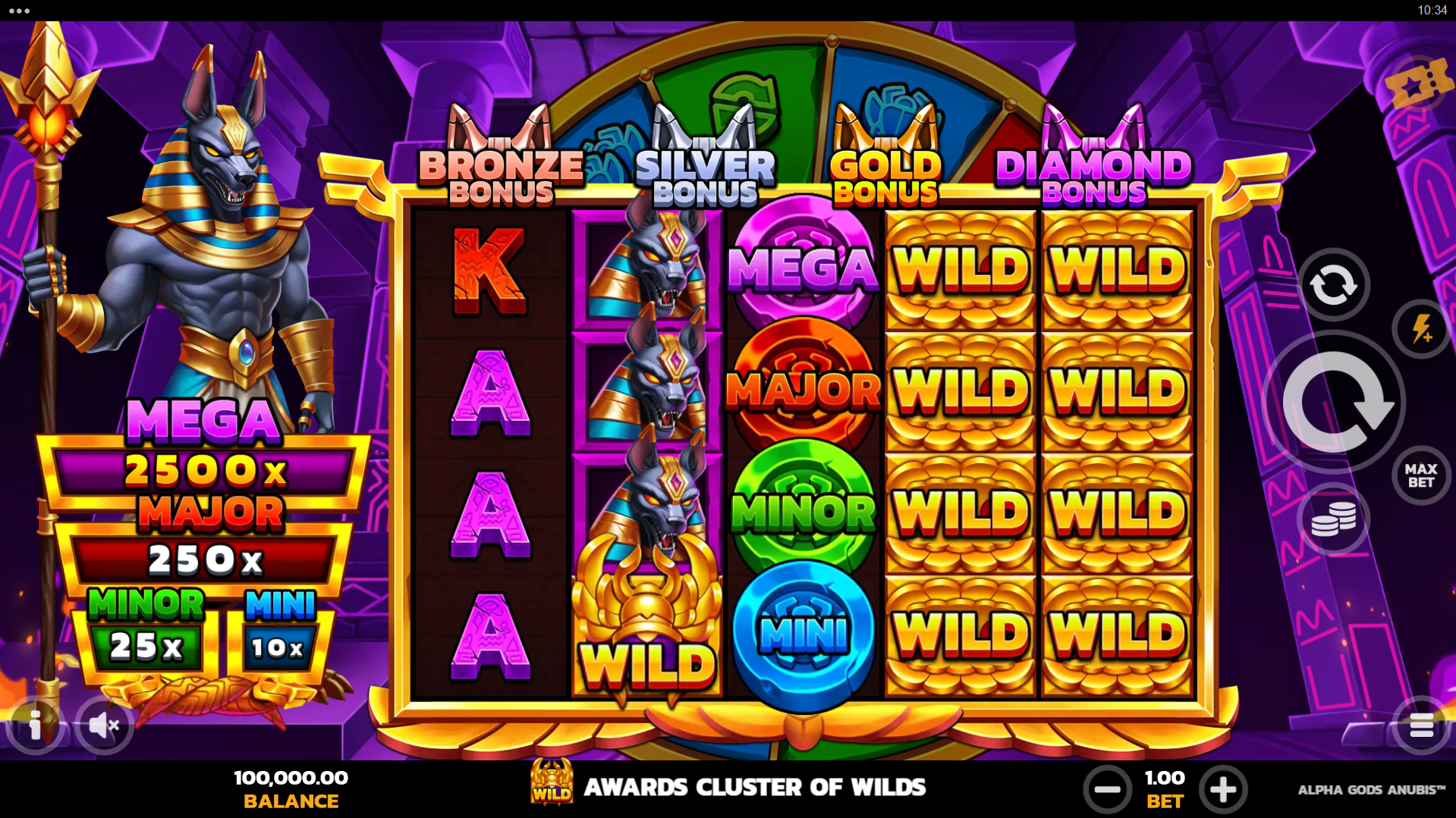 Alpha Gods Anubis Base Game Play