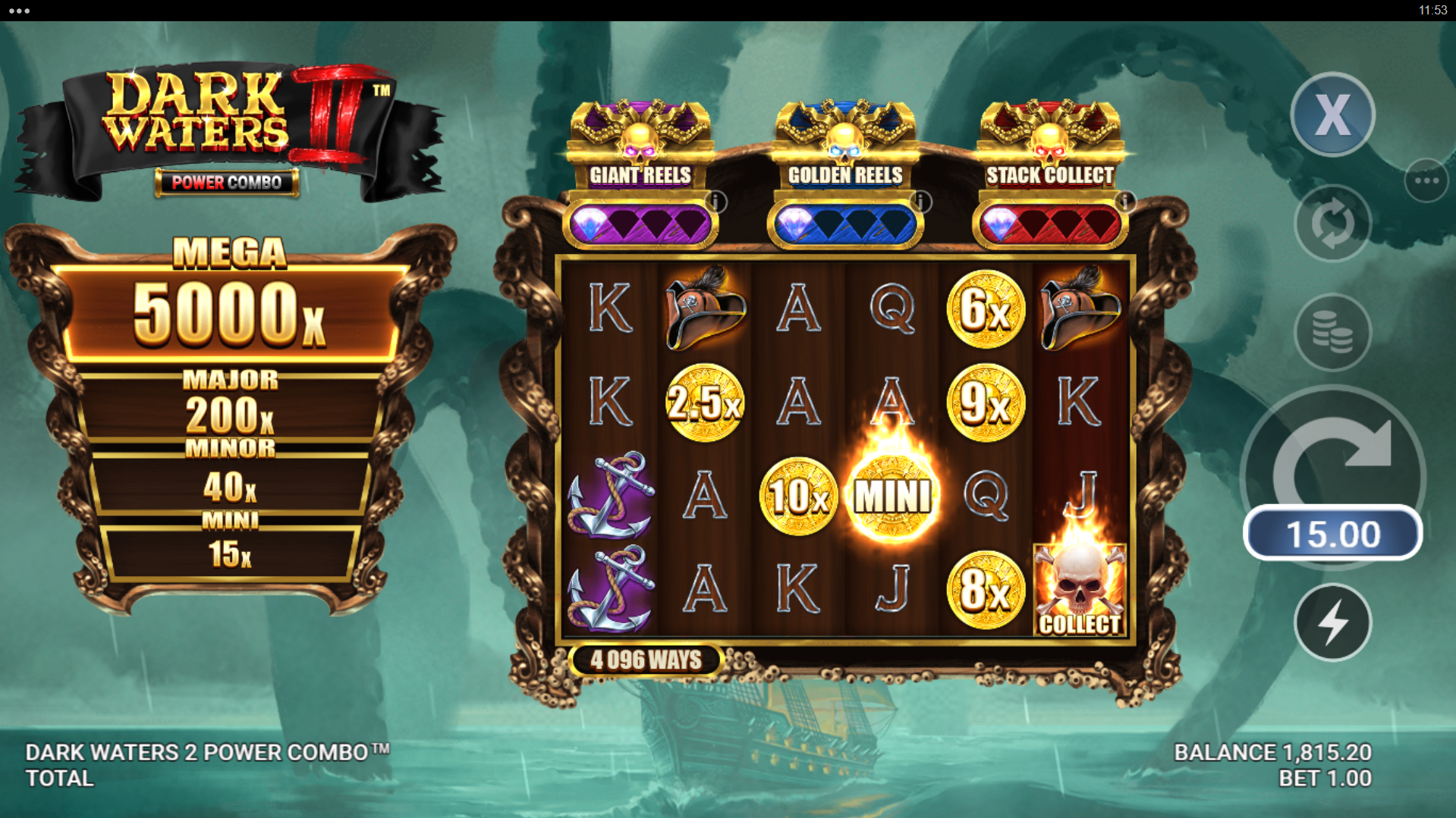 Land Money Symbols Alongside Collect Symbols for Instant Prize Wins