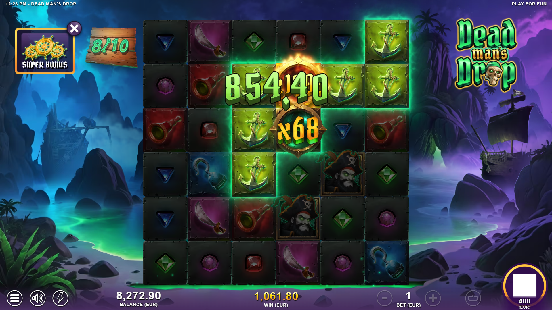 Dead Man's Drop Super Bonus Play