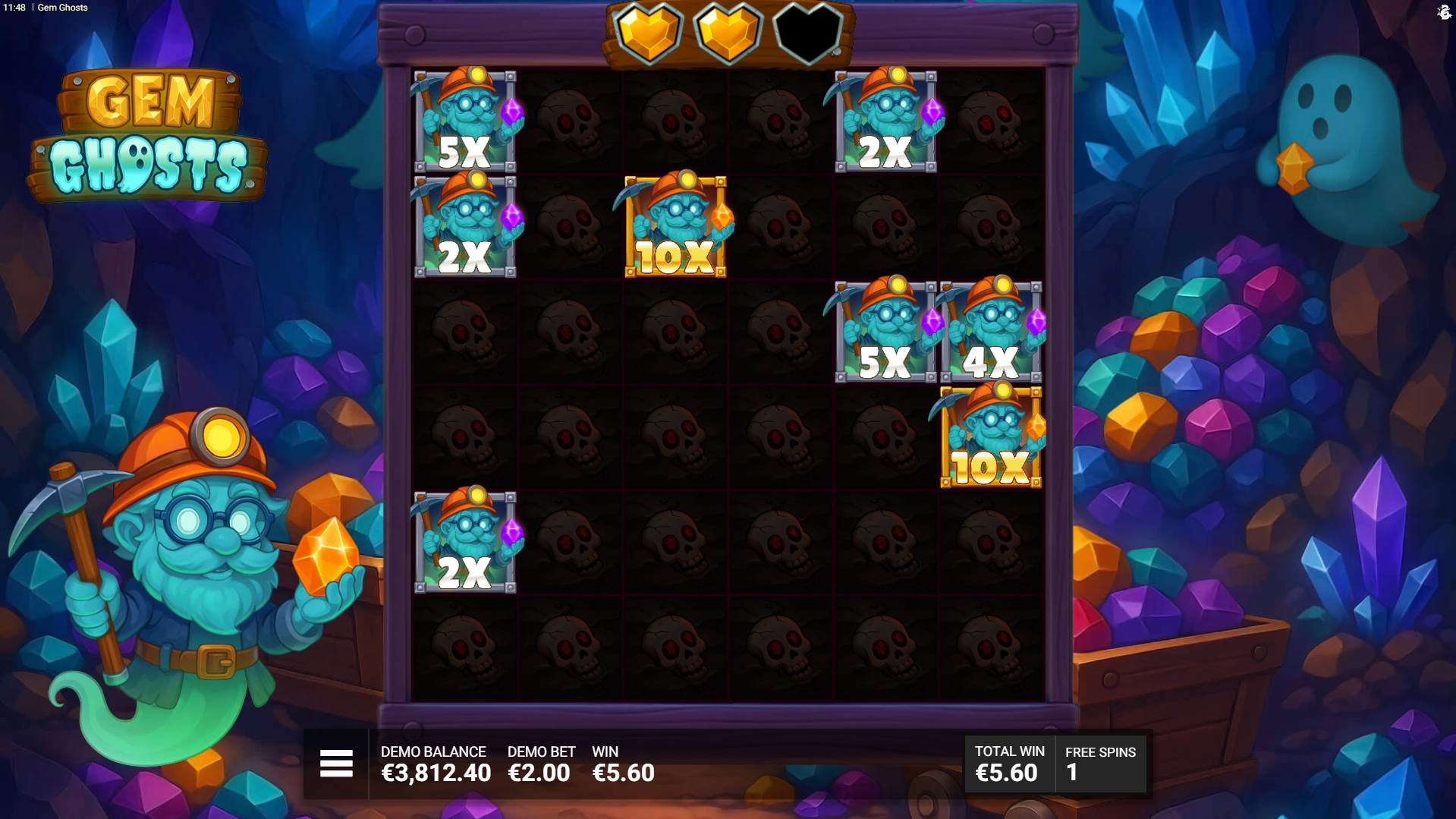 Trigger the 2-Phase Bonus Rounds and Collect as Many Multiplier Wilds as Possible