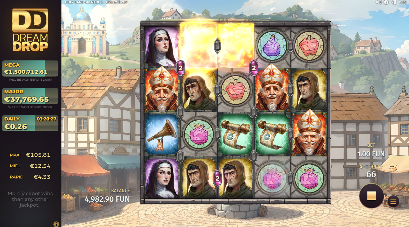 Land Holy Hand Grenade Symbols for Wide Spread Symbol Transformations