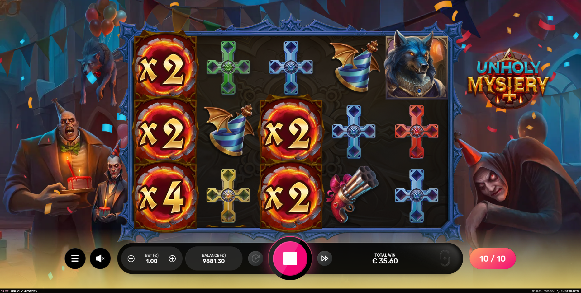 During Free Spins, All Mystery Symbols and Multipliers Become Sticky for the Duration of the Feature
