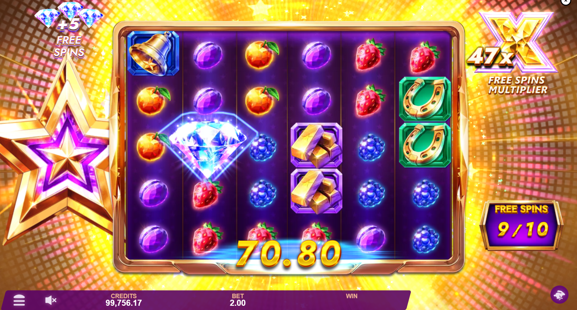 During Free Spins, all Multiplier Symbols Add Their Values to the Free Spins Multiplier, With no Maximum Limit