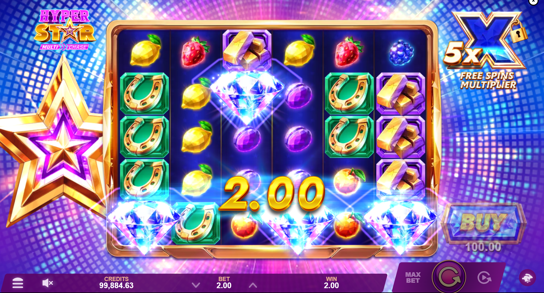 Trigger the Free Spins Bonus Round, Beginning at the Current Multiplier Value, by Landing 4 Scatter Symbols