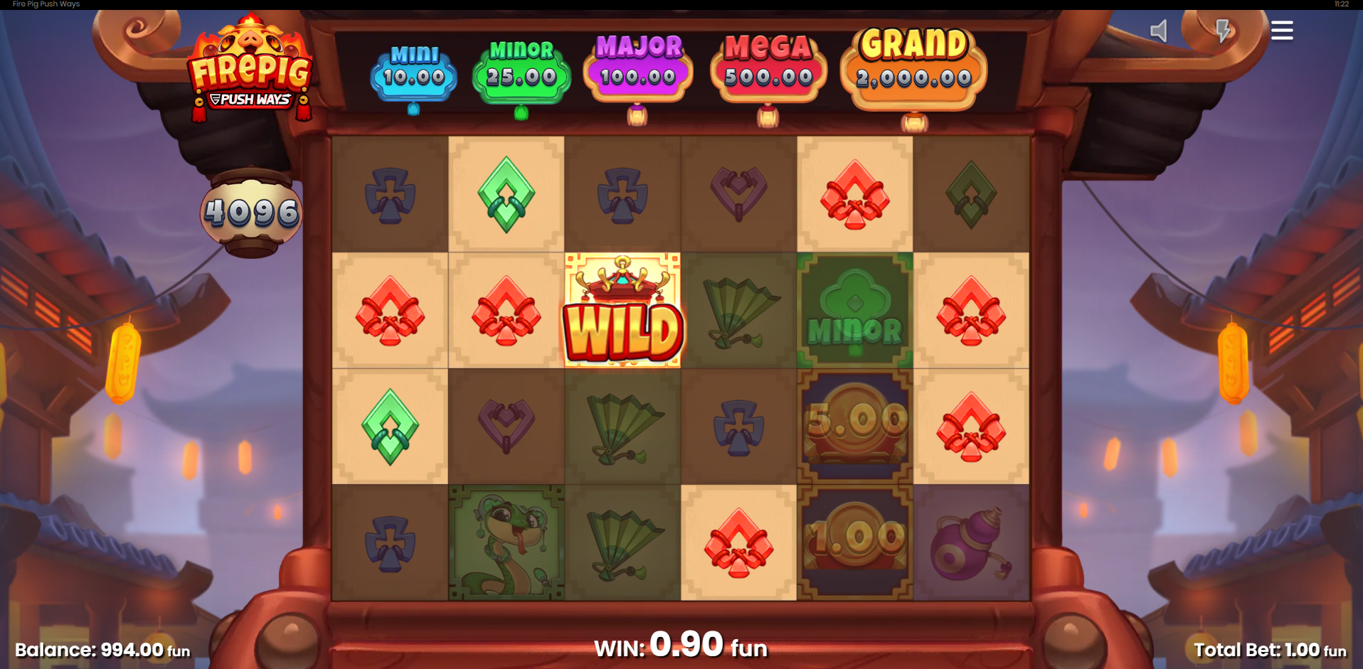 Fire Pig Push Ways Offers Players Dynamic Win Ways Between 4,096 to 262,144