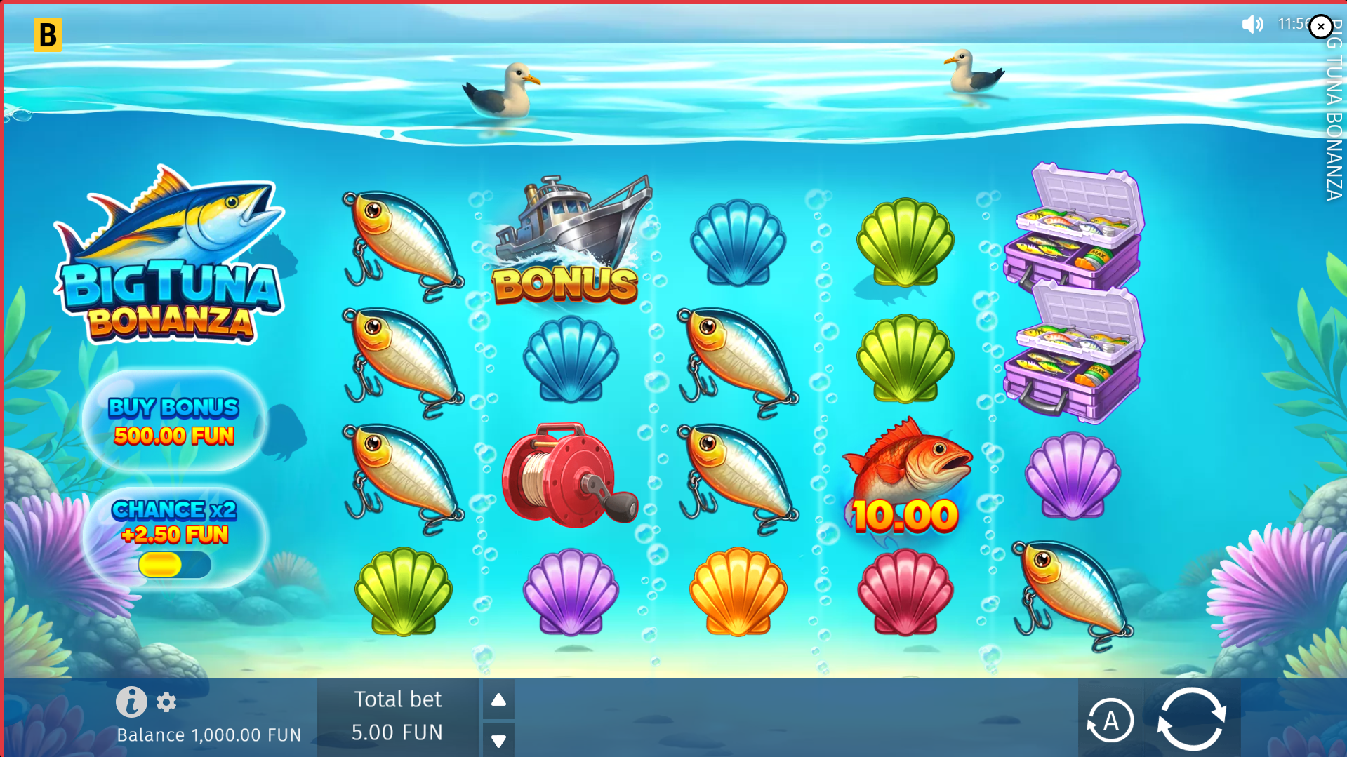 Big Tuna Bonanza Base Game Play