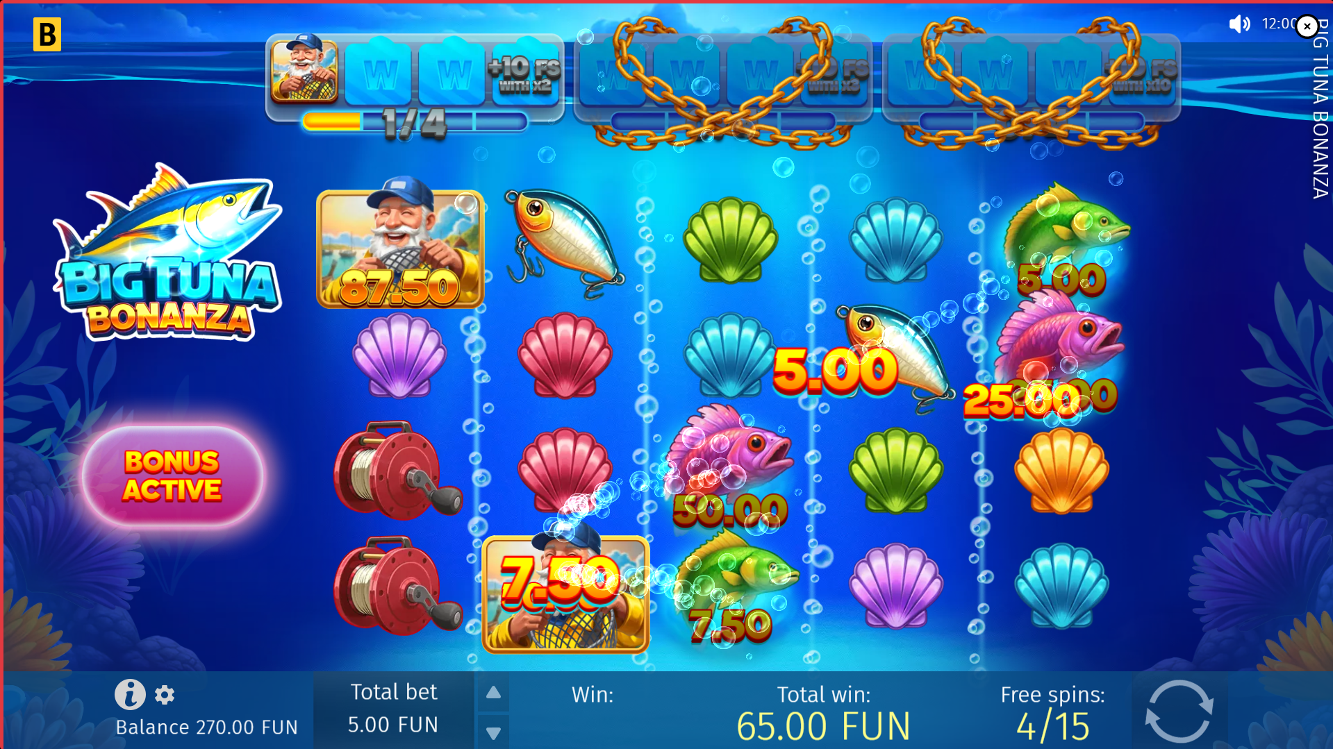 During Free Spins, Wild Symbols Collect All Active Prize Symbols