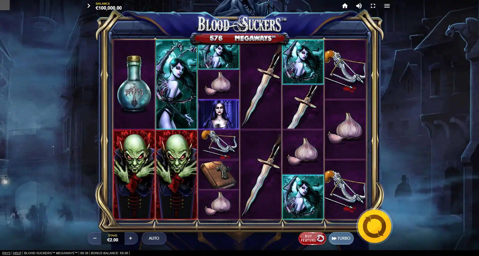 Blood Suckers Megaways Base Game