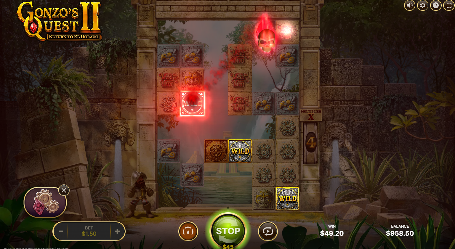 Gonzo's Quest 2 Calamity Wilds Feature