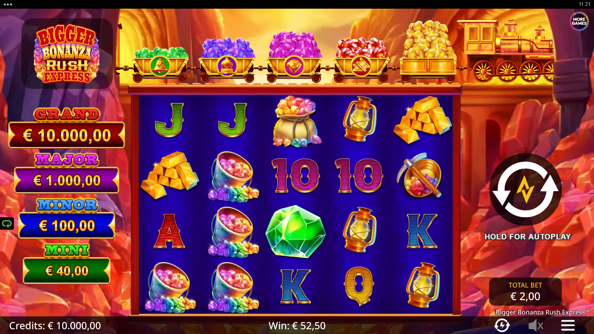 Bigger Bonanza Rush Express Base Game Play