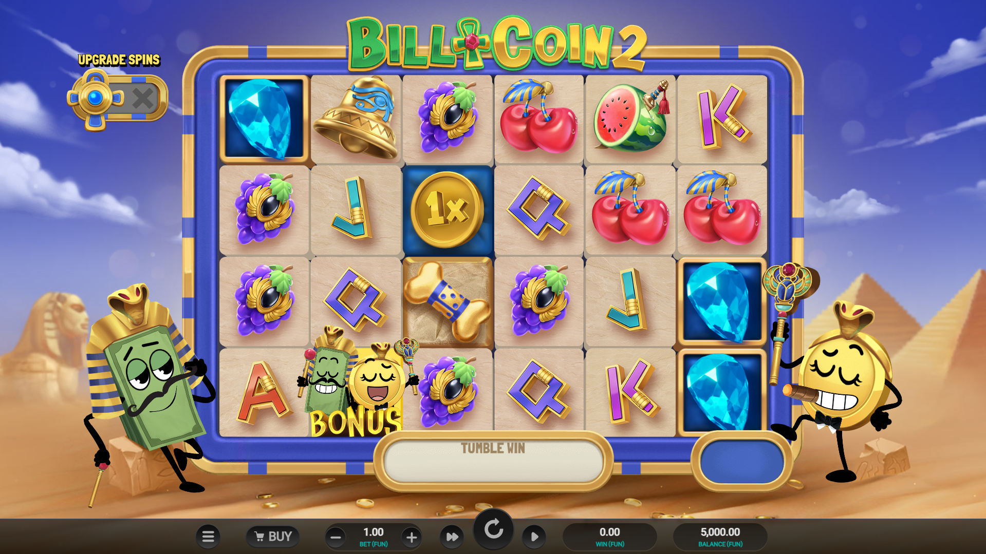 Bill & Coin 2 Mummy Mischief Base Game Play